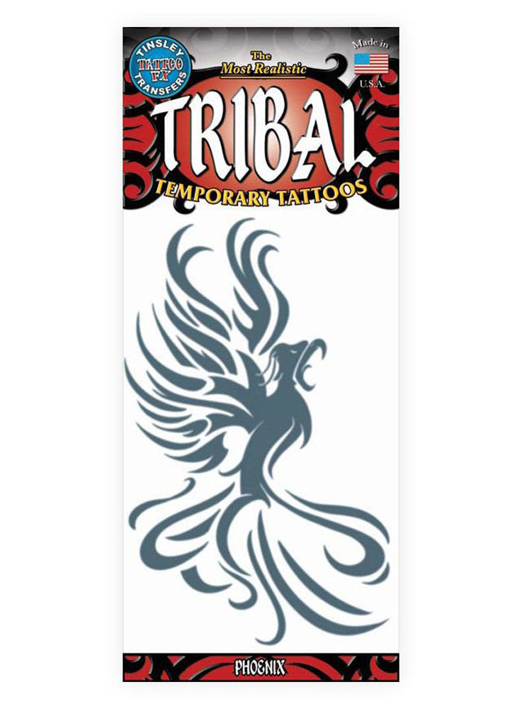 Phoenix Tribal Klebe-Tattoo