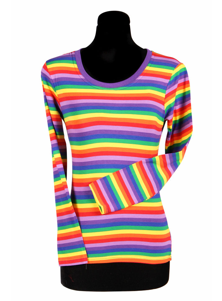 Damen Ringelshirt langarm bunt – alltagstauglich