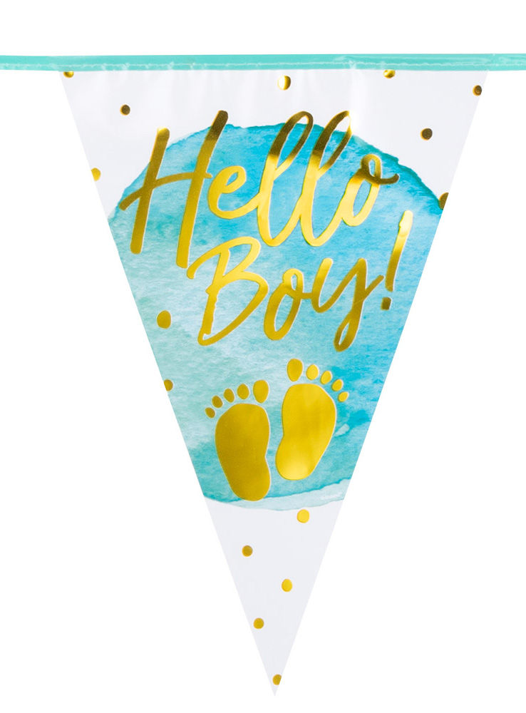 Hello Boy! Wimpelkette 6 Meter