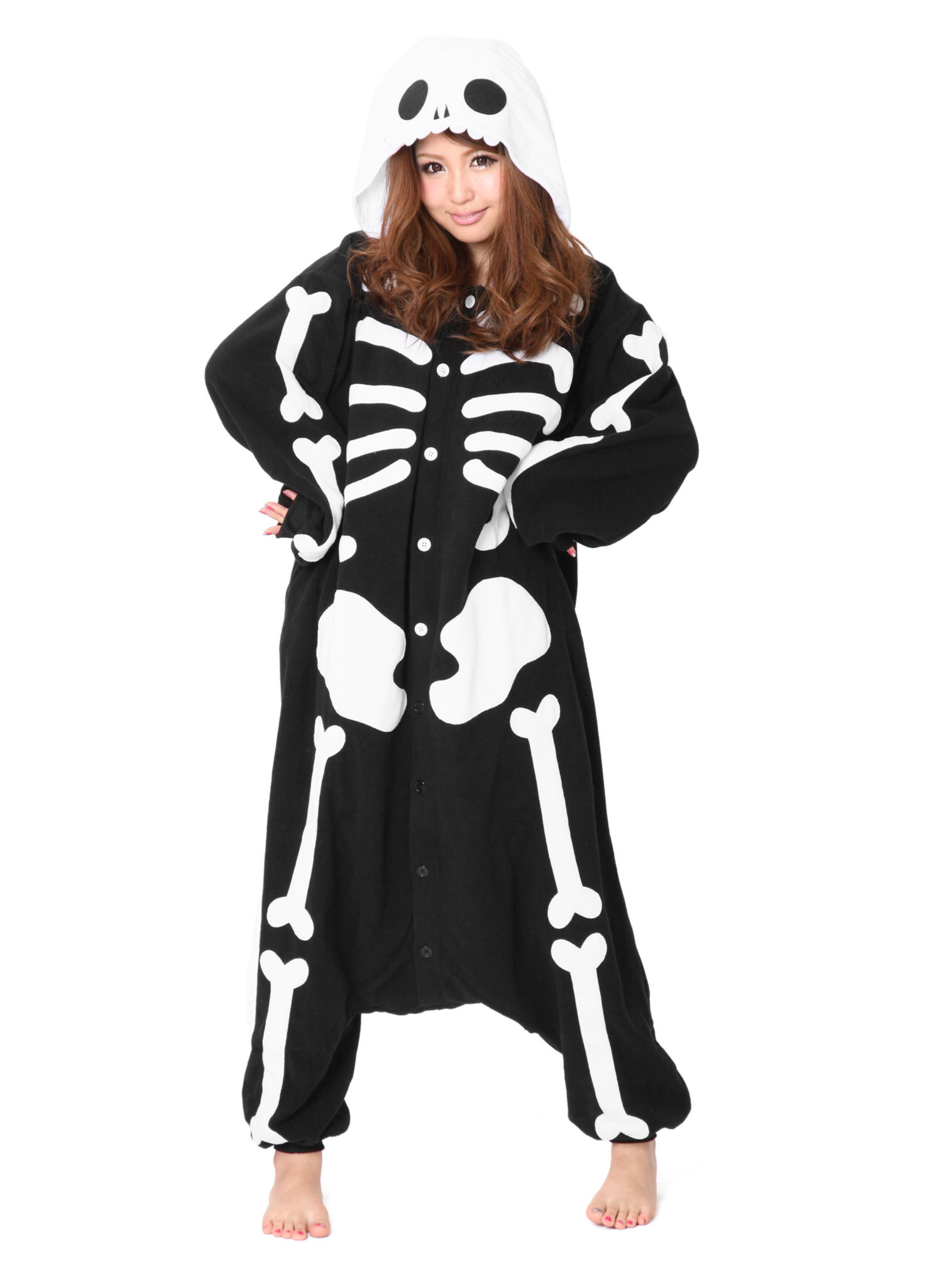 Skelett Kigurumi Kostüm