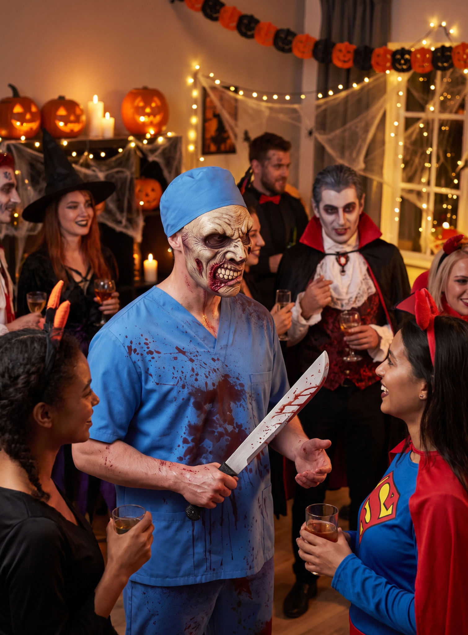 Zahnfleischzombie Maske des Grauens