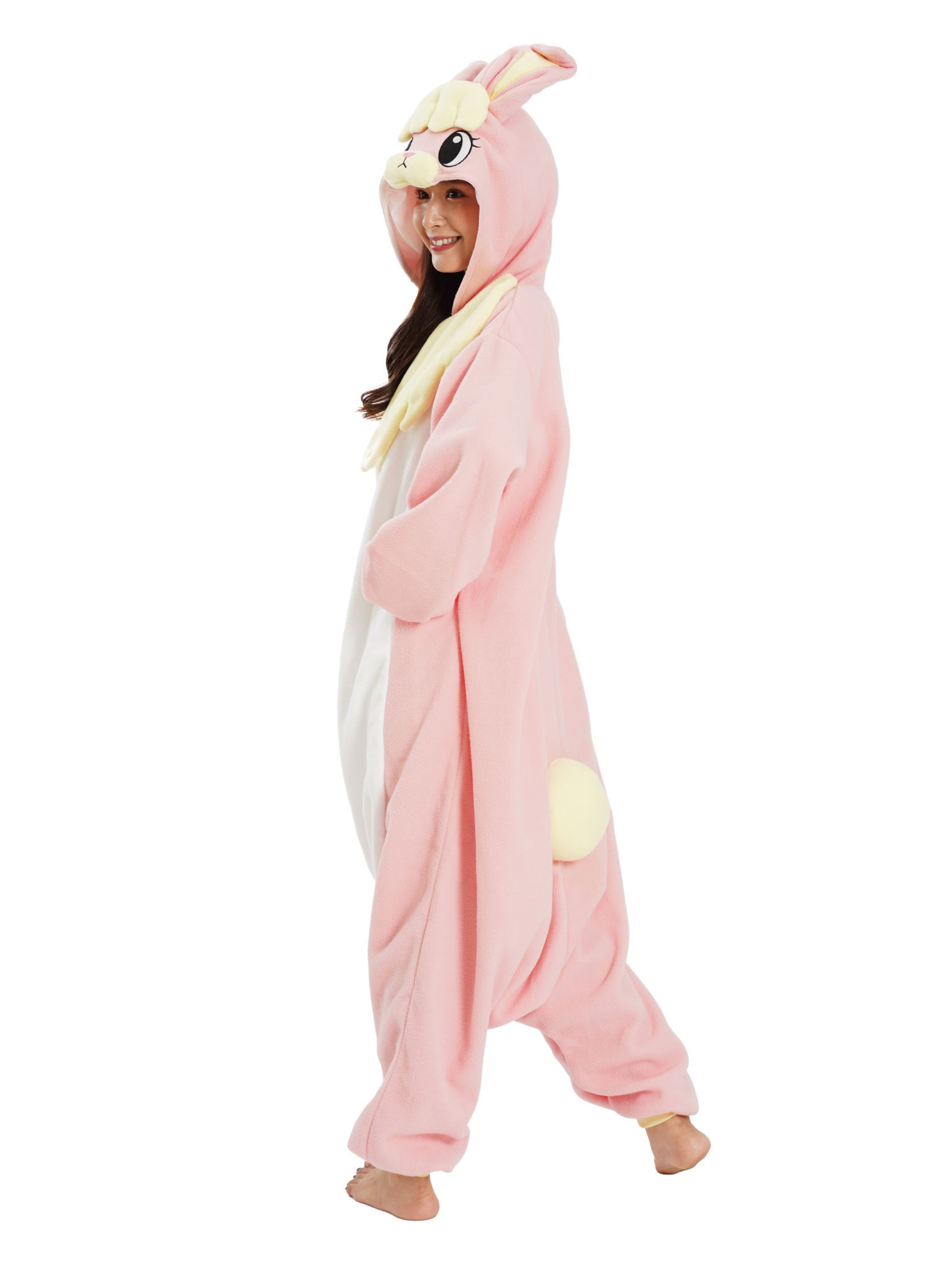 Roze Konijn Kigurumi Kostuum