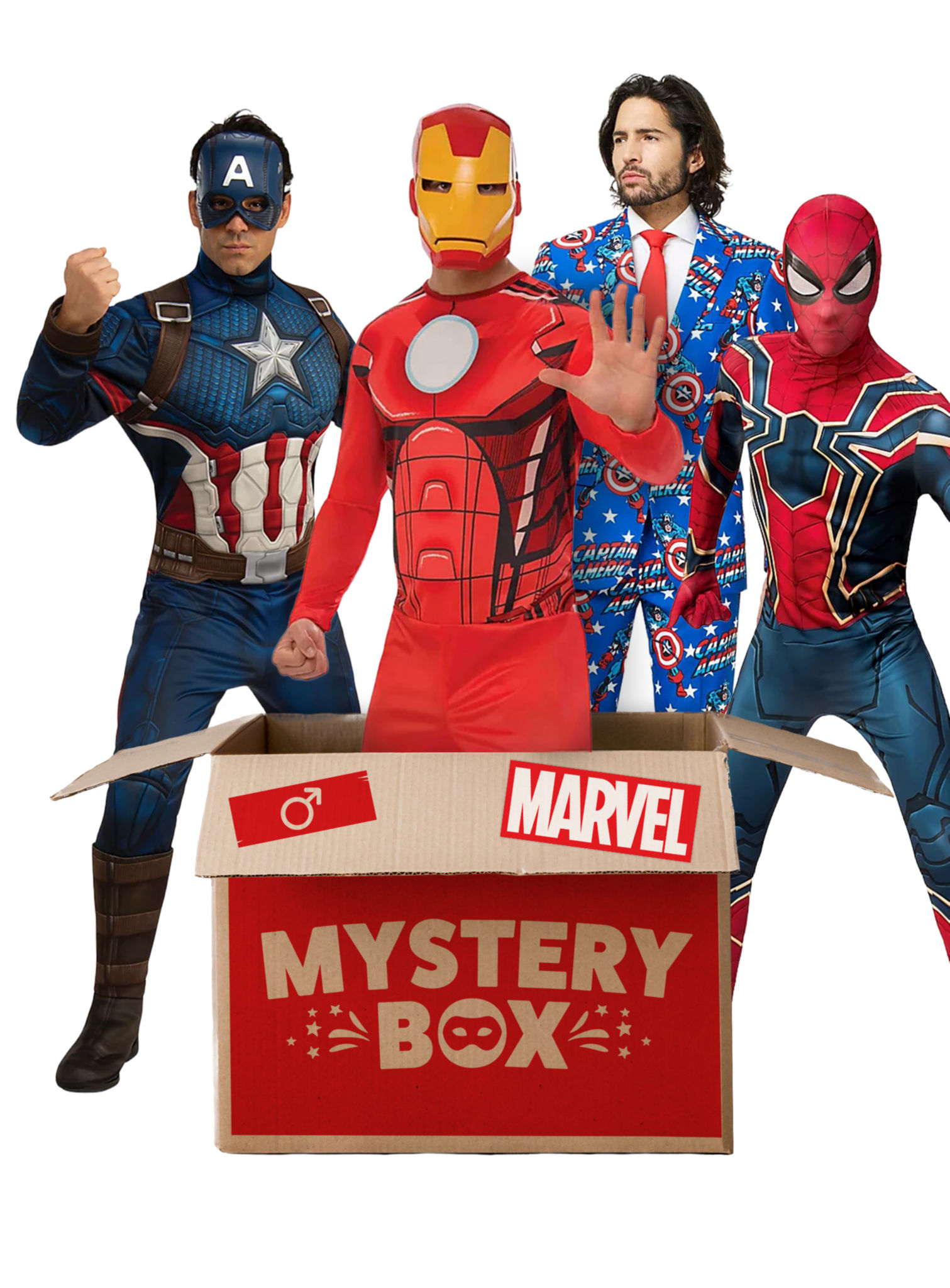 Mystery Box – 3 Marvel Kostüme für Männer