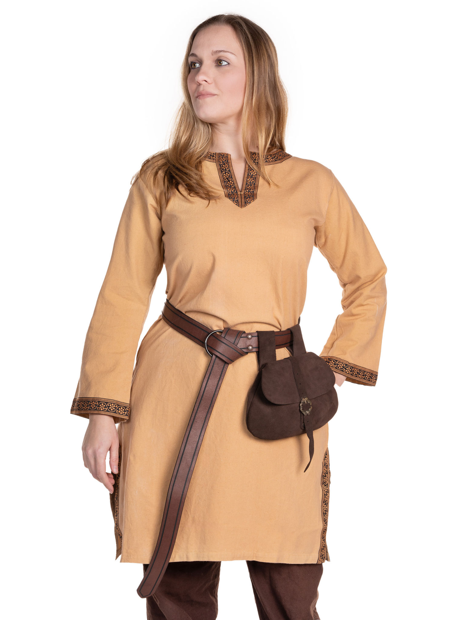 Mittelalter Tunika mit Borte - Roderic