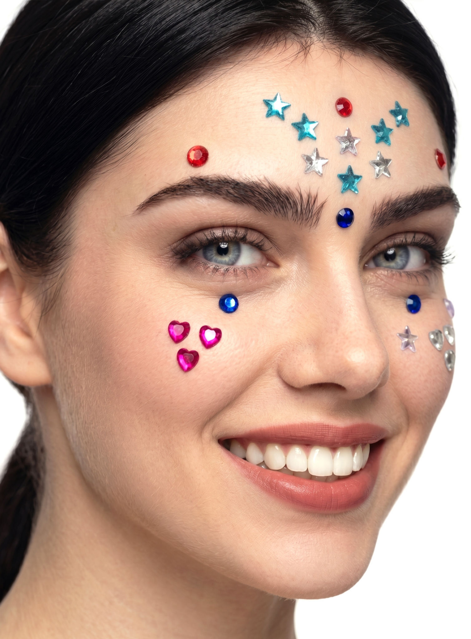 Glitterkristallen Voor De Huid Om Op Te Plakken Gekleurd