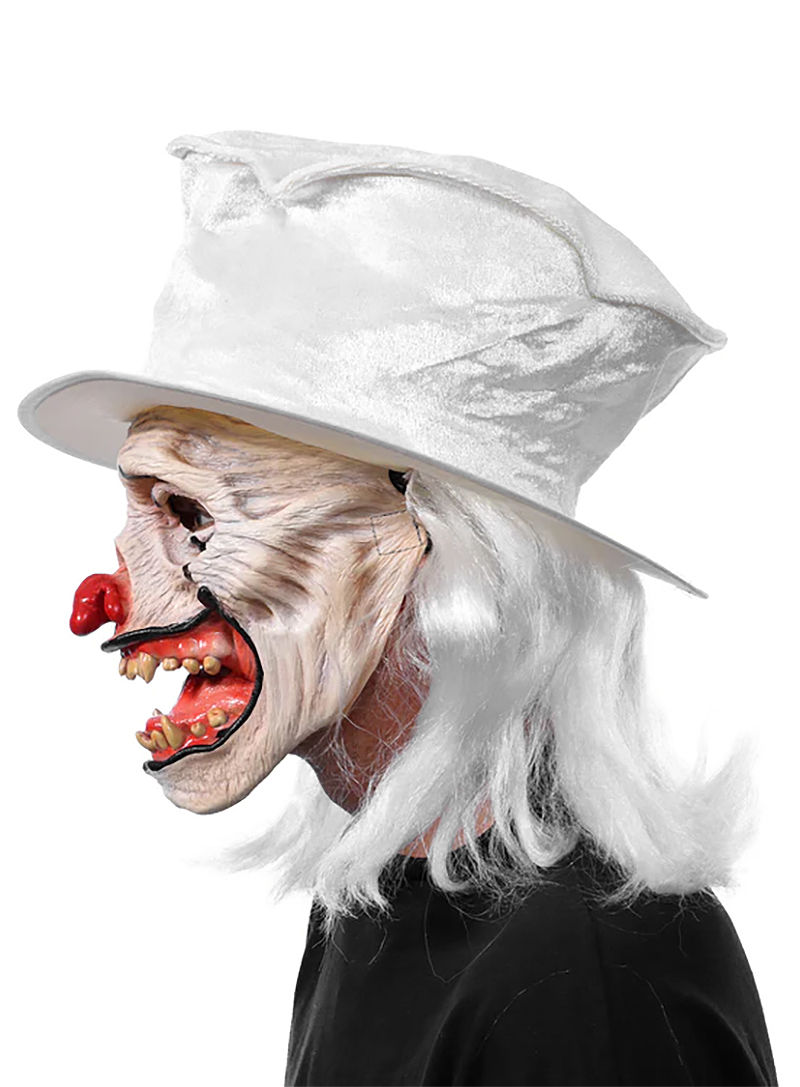 Weißer Voodoo Clown Maske