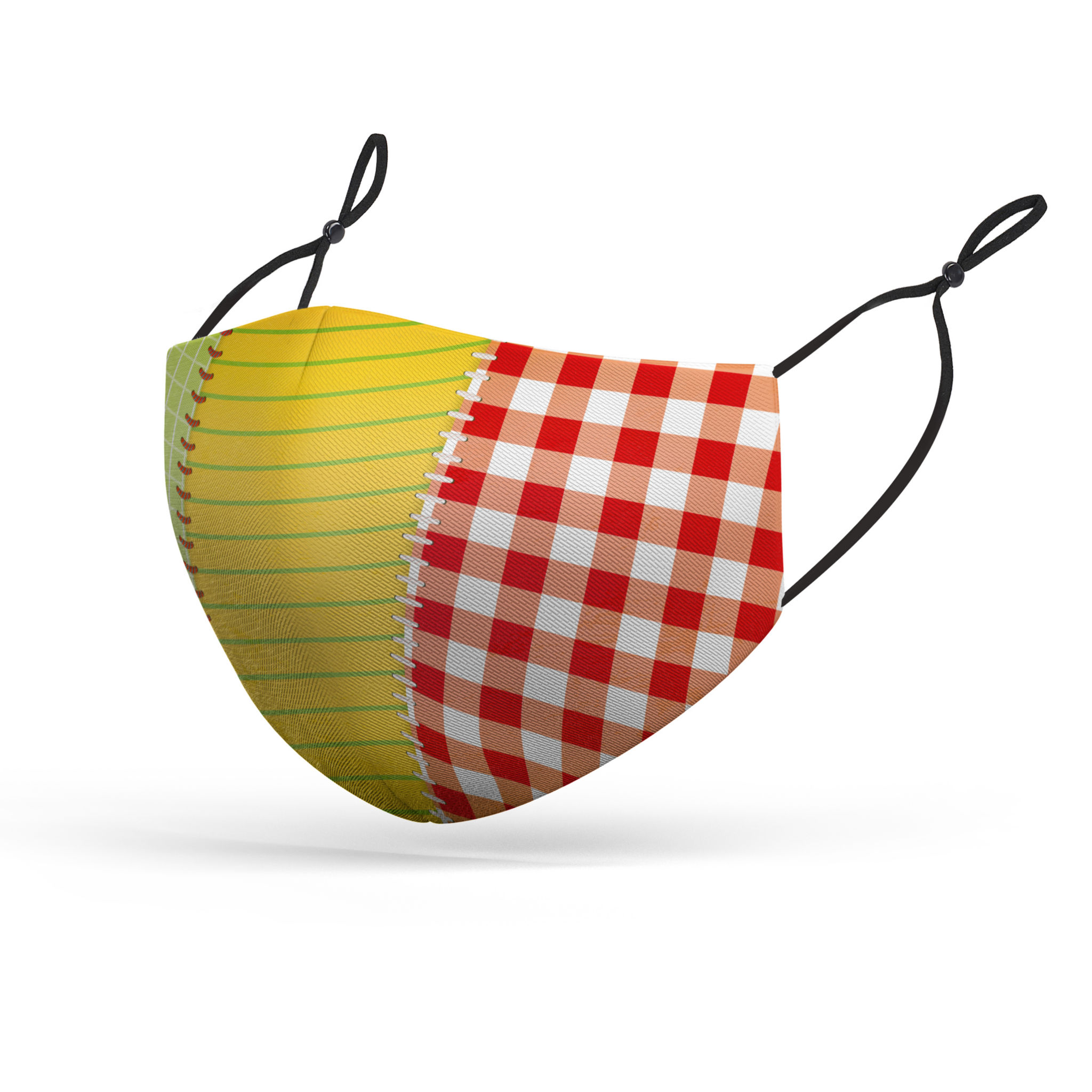 Stoffmaske für Kinder Patchwork Flickenstrumpf