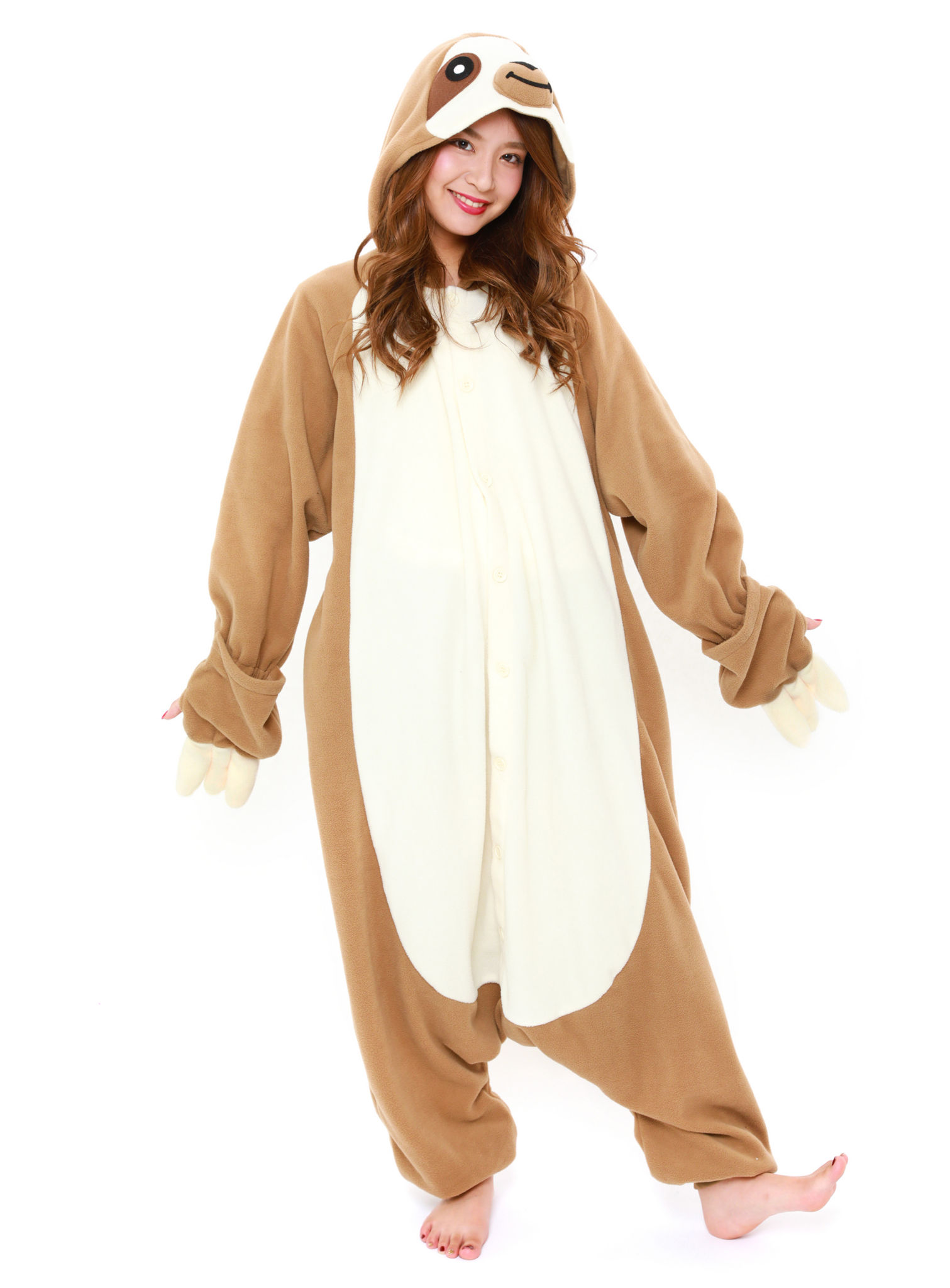 Luiaard Kigurumi kostuum