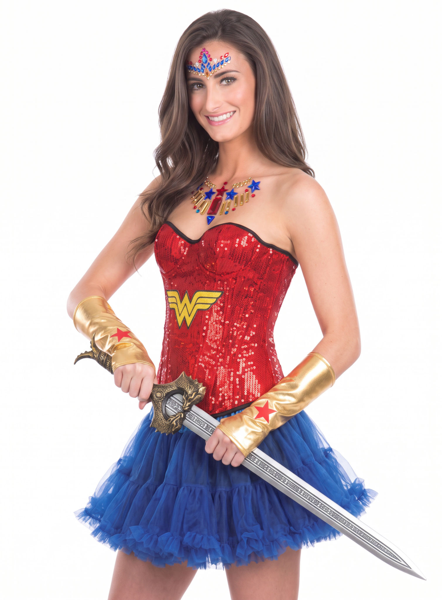 Wonder Woman Pailletten Corsage