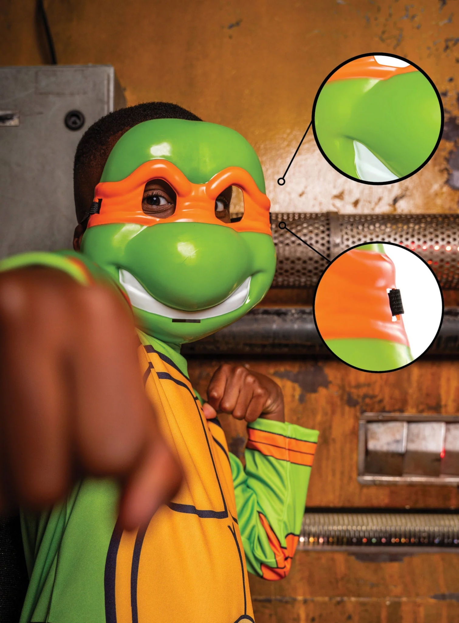 Teenage Mutant Ninja Turtles – Michelangelo Maske für Kinder