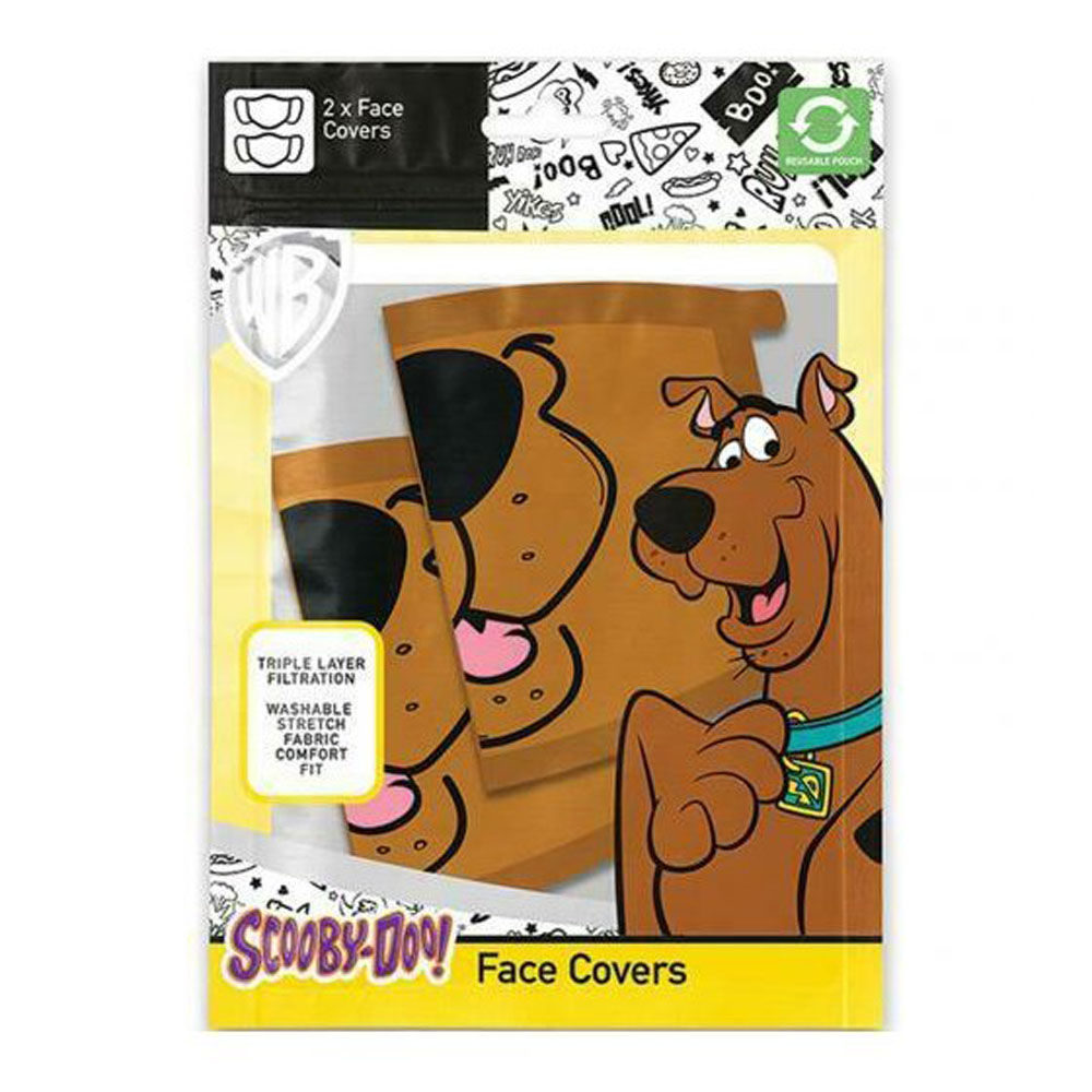Scooby Doo - Scooby Doo Snuit Stoffen Maskers Dubbelpack