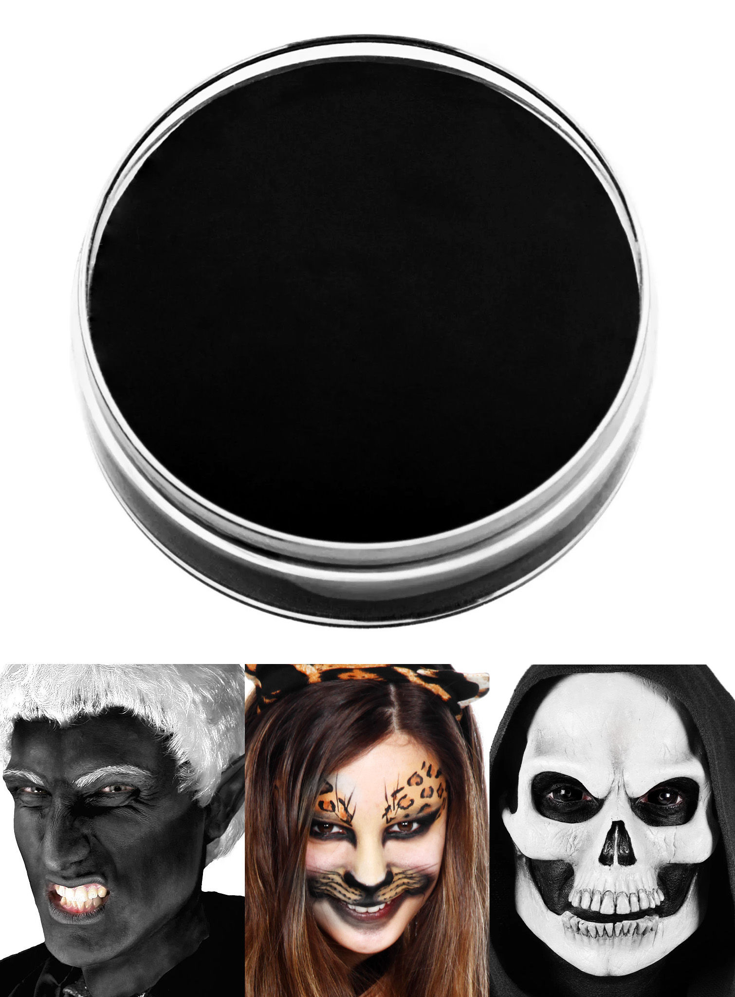 Creme Schminke Schwarz Make-up 15ml
