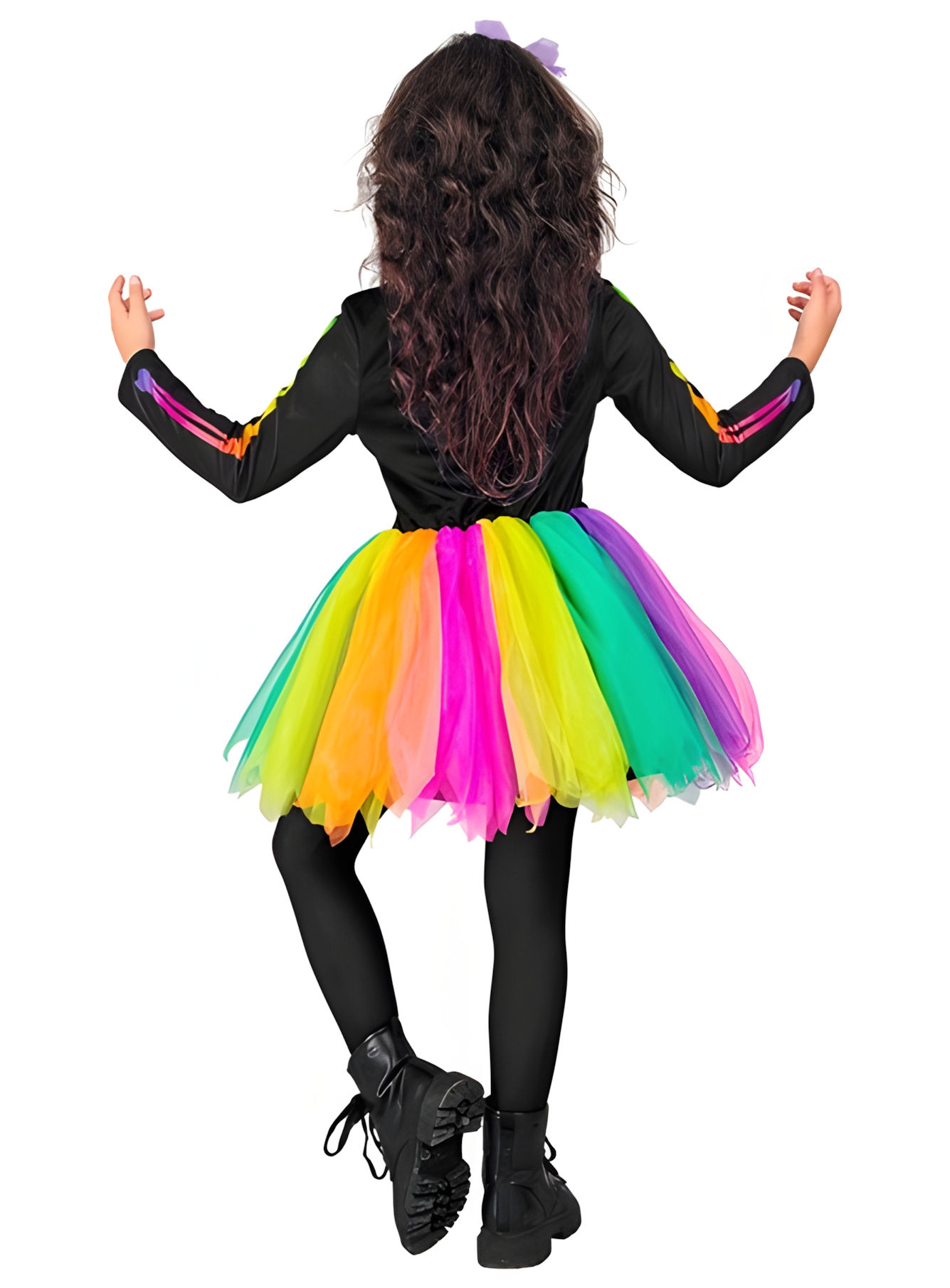 Skelett Regenbogen Kostüm für Kinder