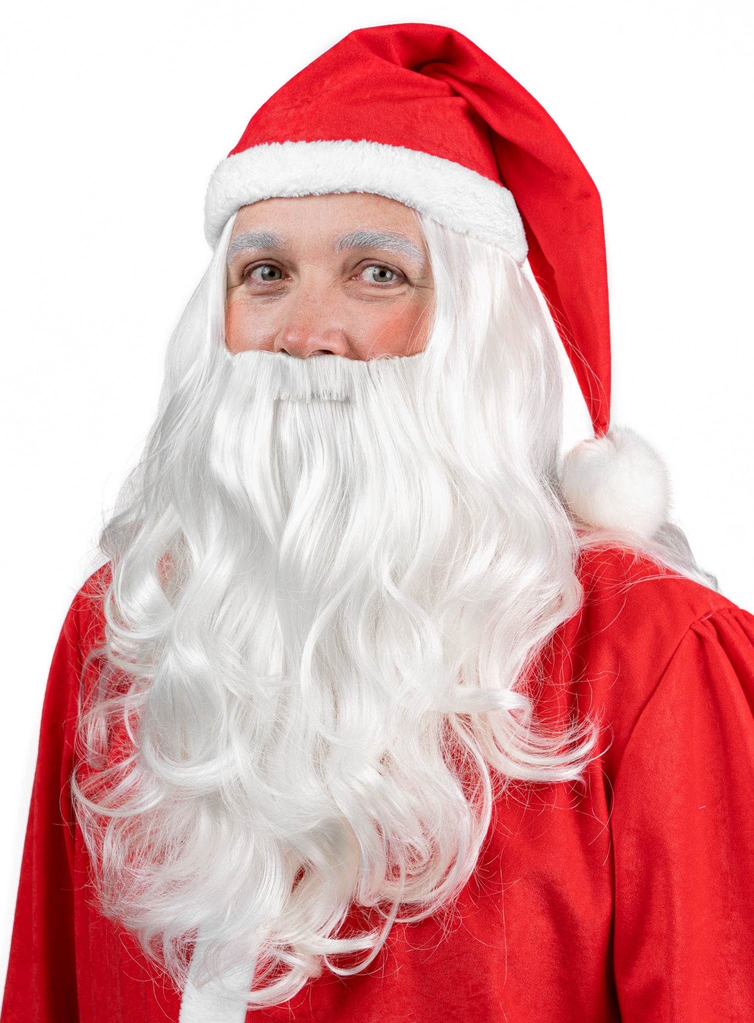 Weihnachtsmannbart & Perücke