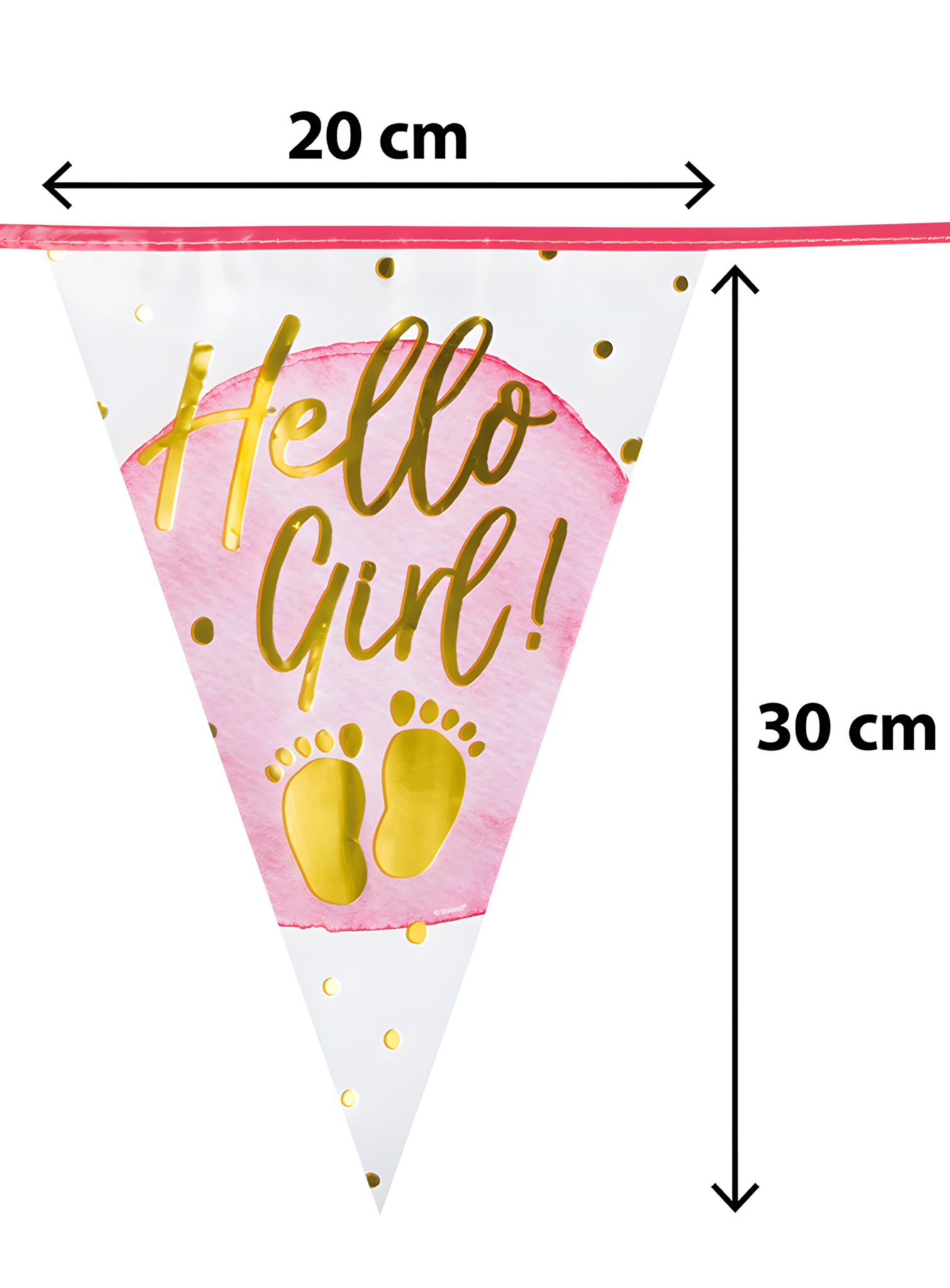 Hello Girl! Wimpelkette 6 Meter