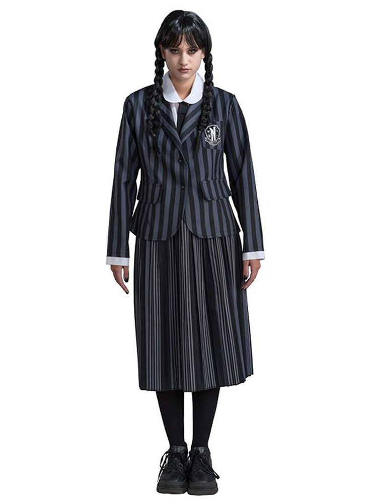 Wednesday Schuluniform schwarz-grau für Frauen