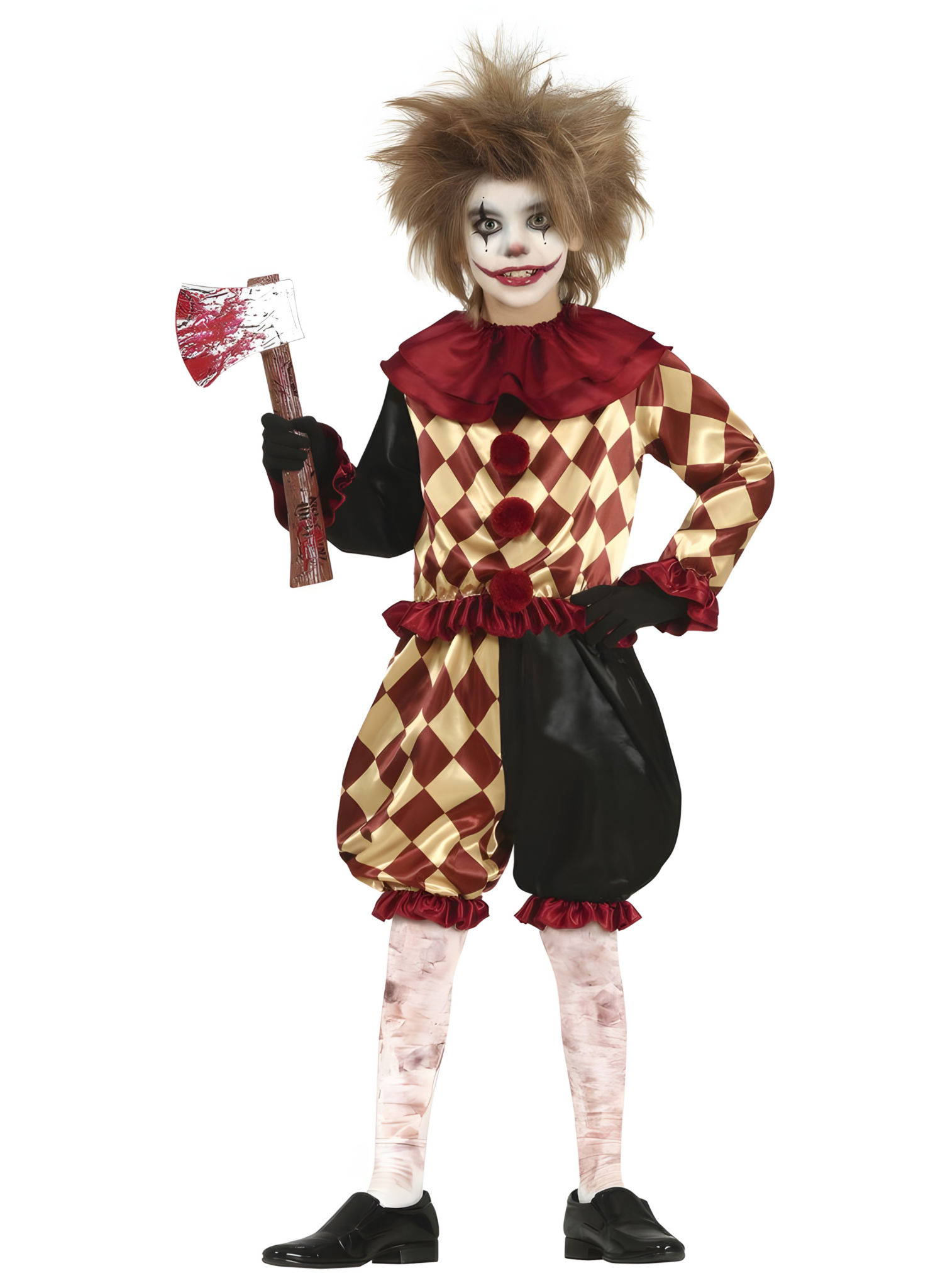 Horrorclownkostuum voor kinderen
