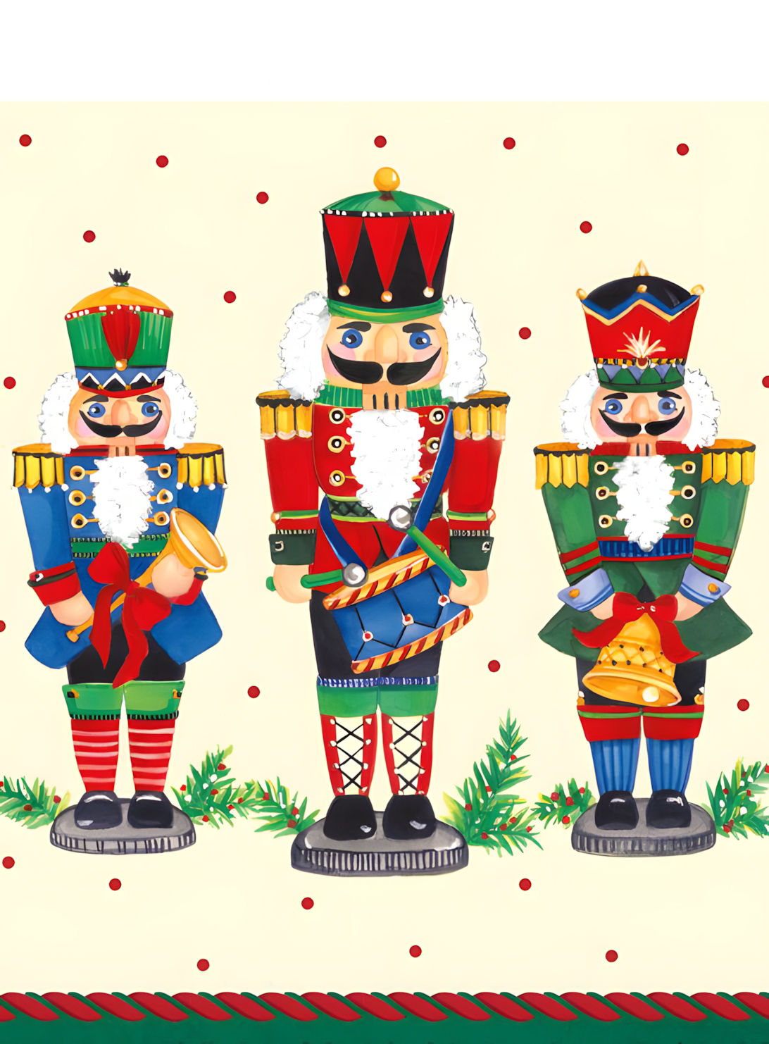 16 Weihnachtsservietten Nussknacker – 33 x 33 cm