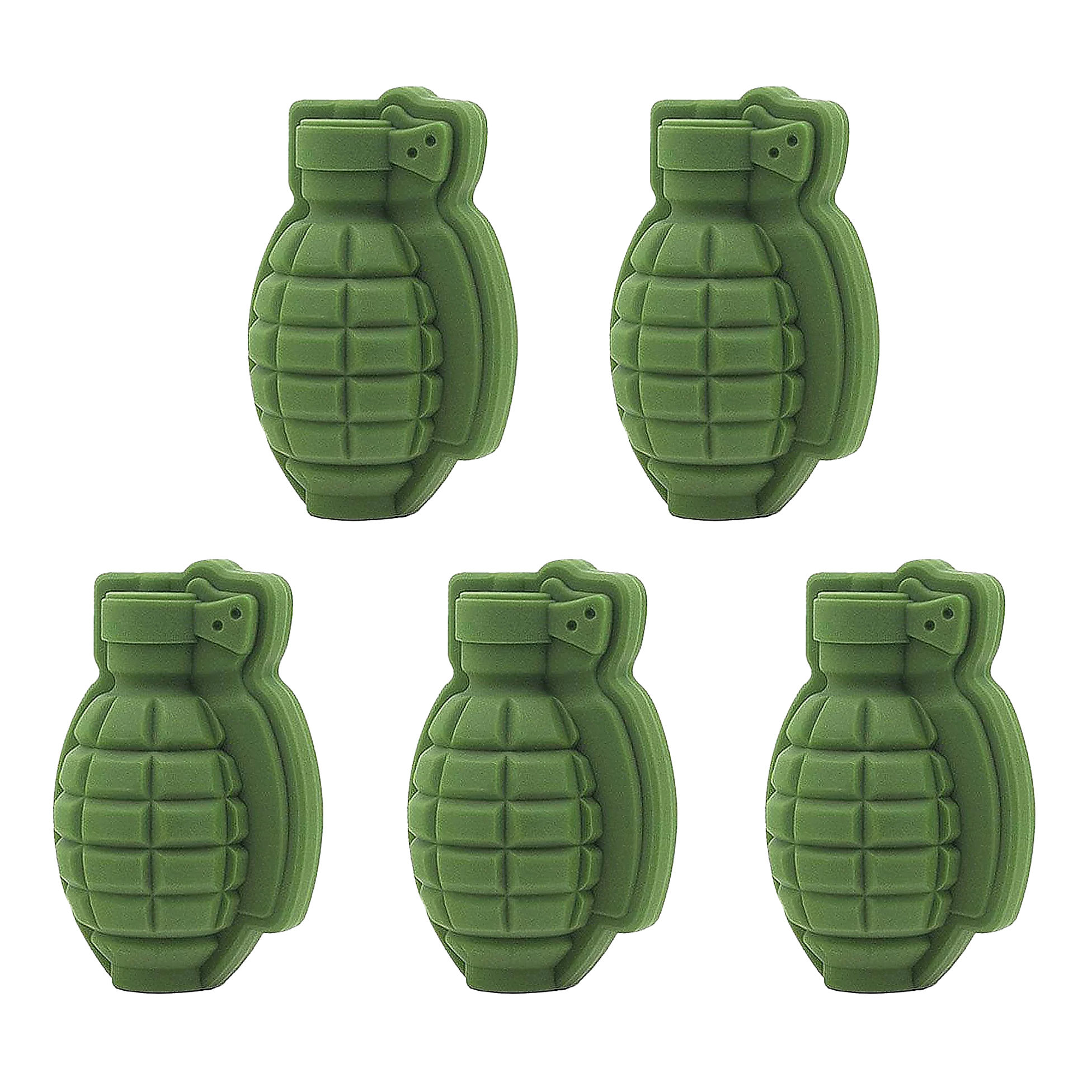 Handgranate Silikonform für Eiswürfel und zum Backen 9 cm