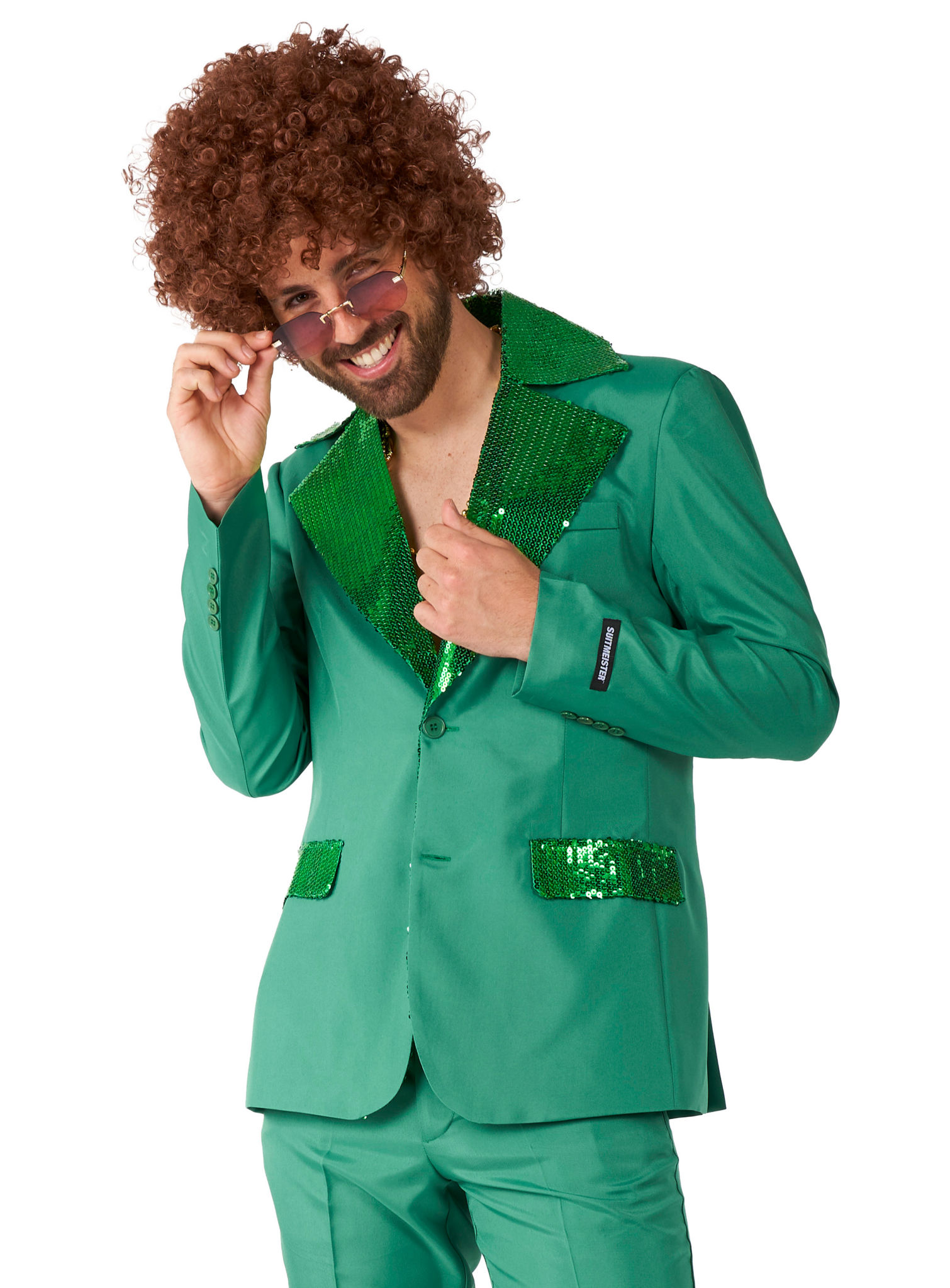 SuitMeister Disco Suit grün Partyanzug