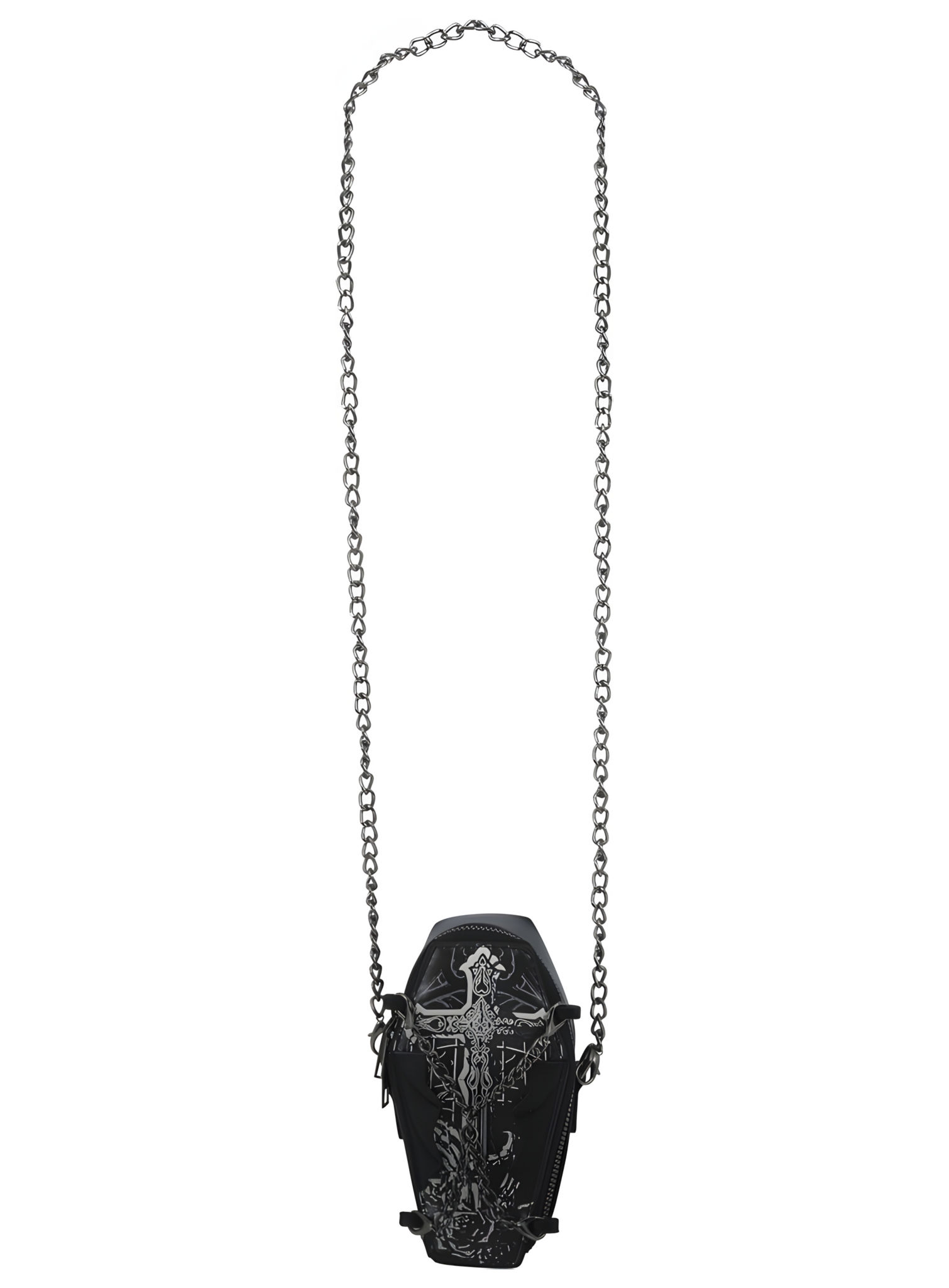 Handtasche Nightmare in Sarg-Form – 17 x 10 cm