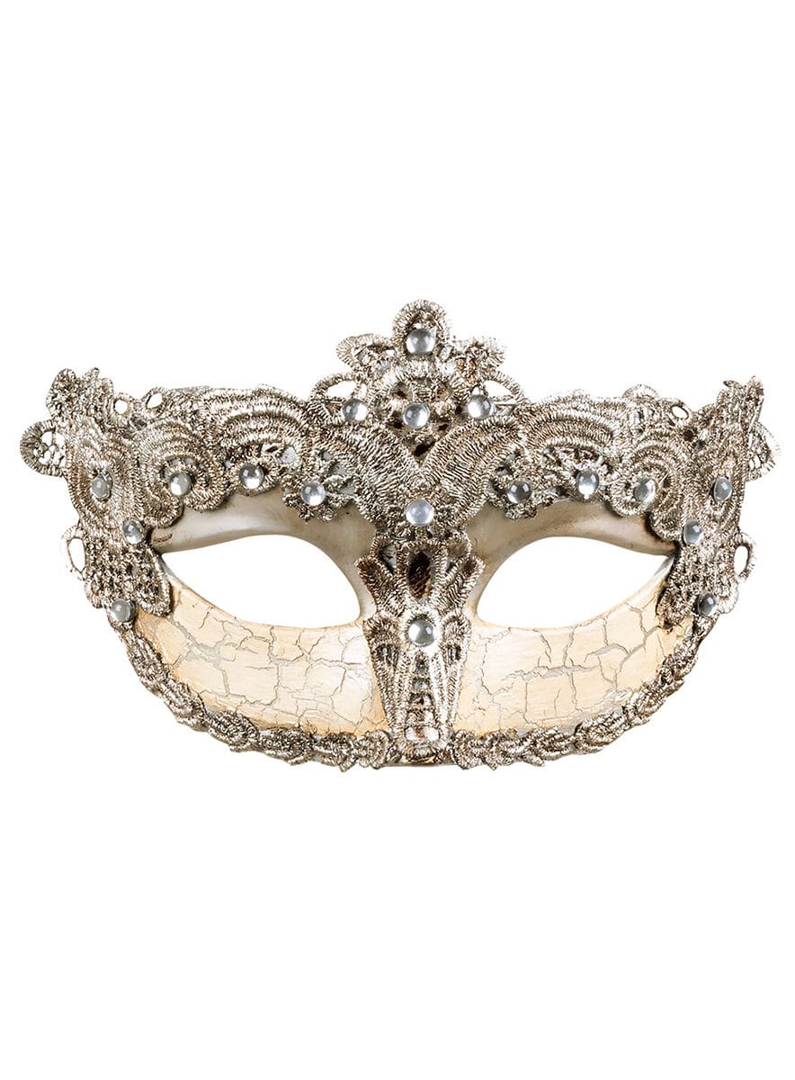 Venezianische Kunststoffmaske antiquiert