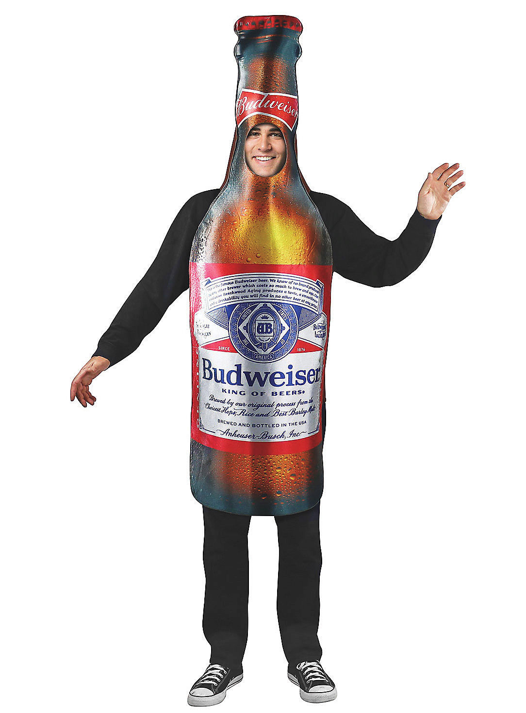 Budweiser Bierflasche Karnevalskostüm