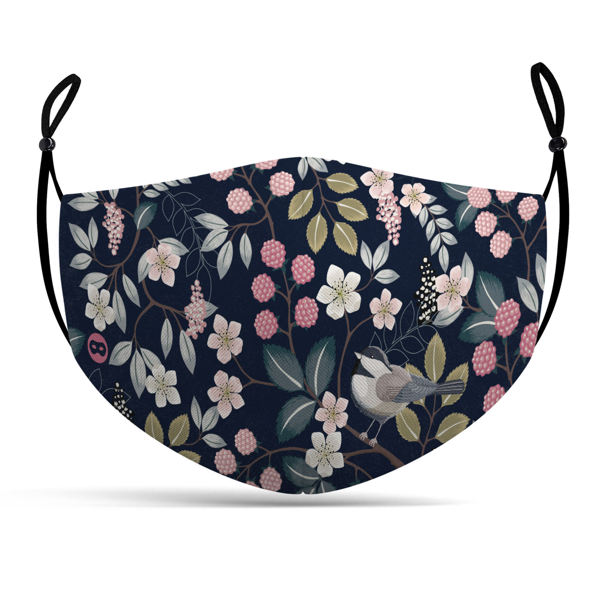 Stoffen masker bloemenpatroon