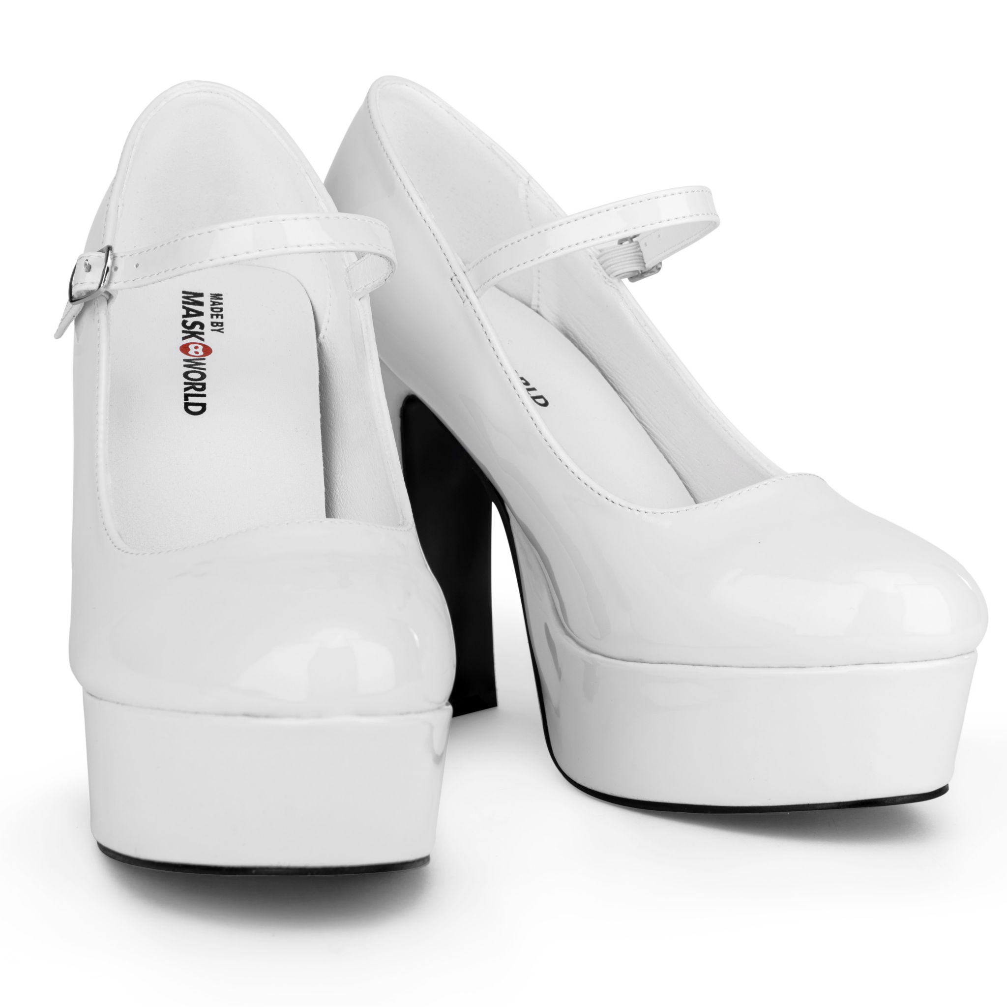 Plateau Schuhe weiß