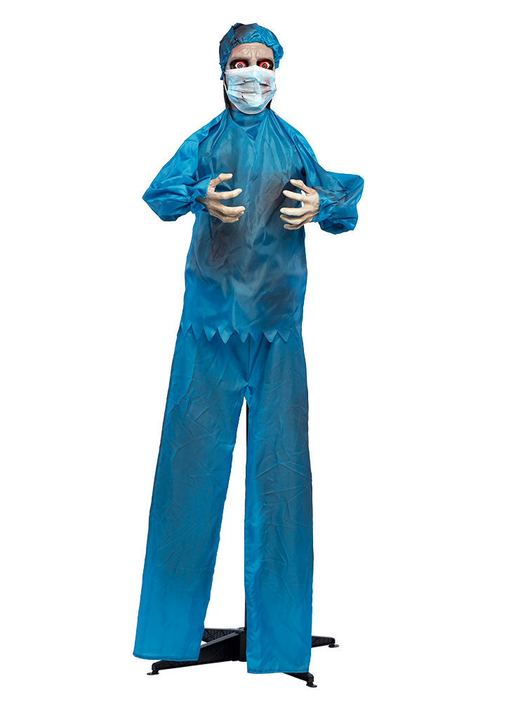 Geanimeerde Horror Dokter Halloween Decoratie met Licht en Bewegingen – 170 cm