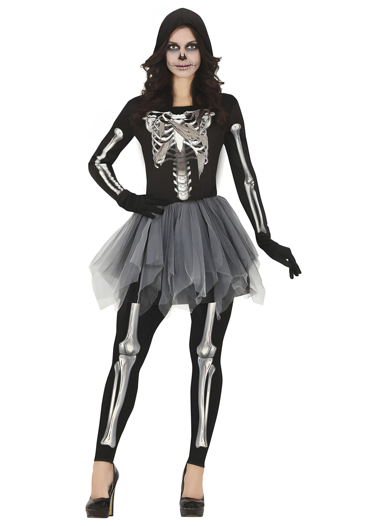Skelett Ballerina Kostüm für Damen