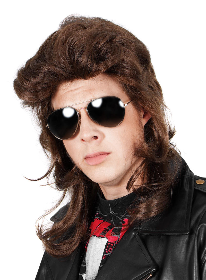 Rocker Vokuhila Perücke