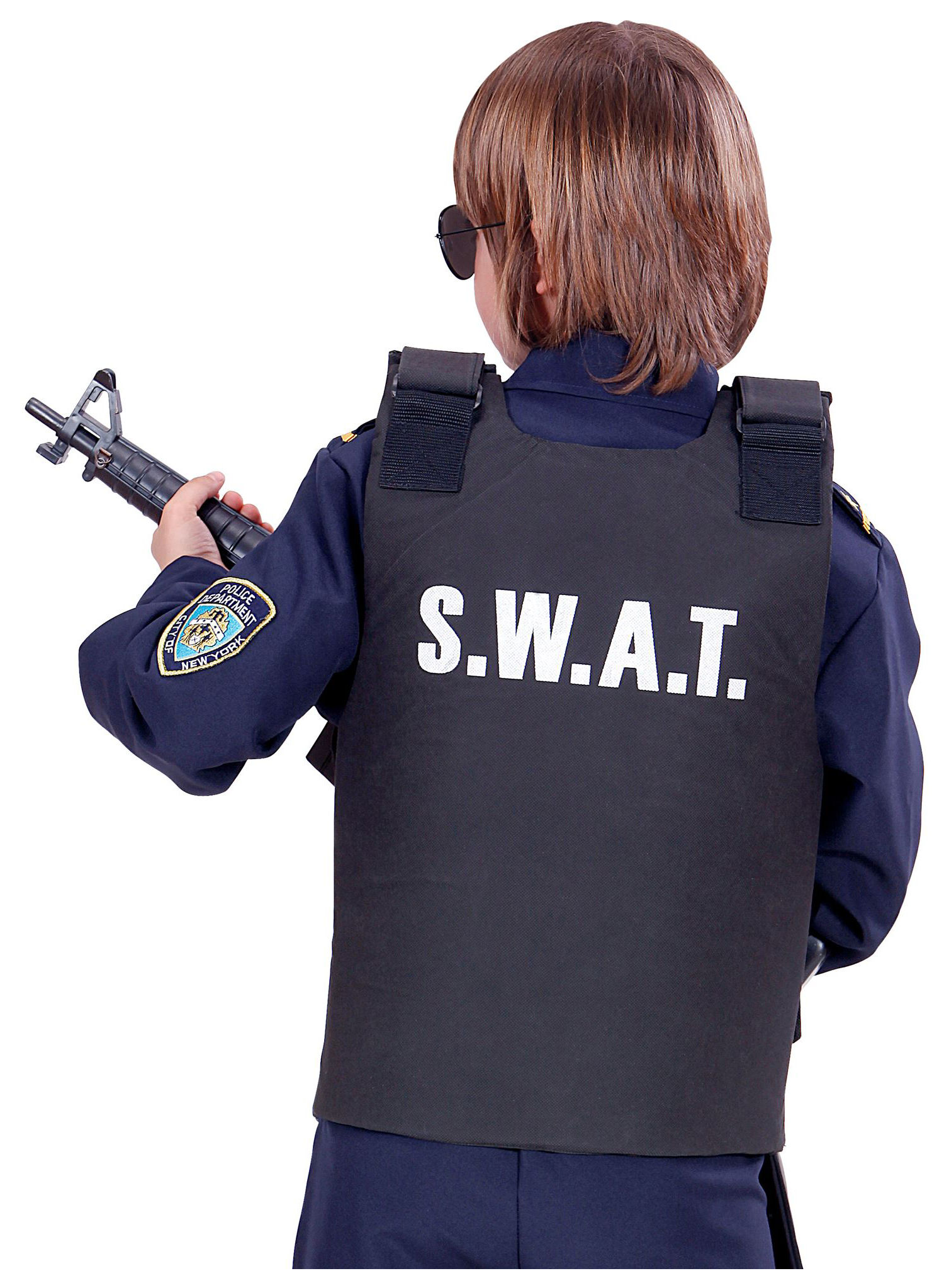Schwarze SWAT Kinder Weste
