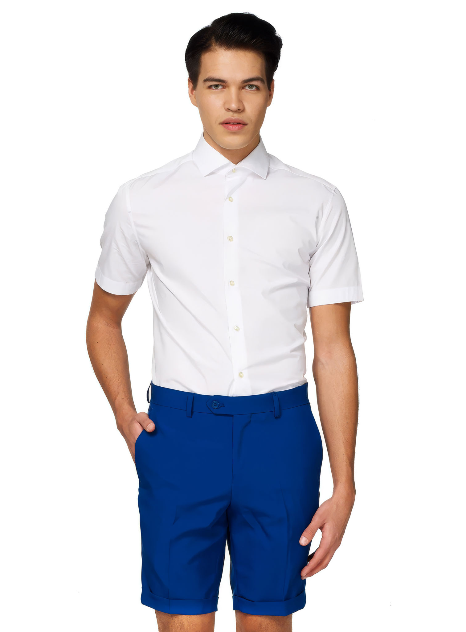OppoSuits White Knight Kurzarmhemd