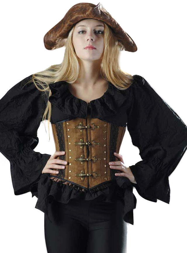 Unterbrustcorsage braun