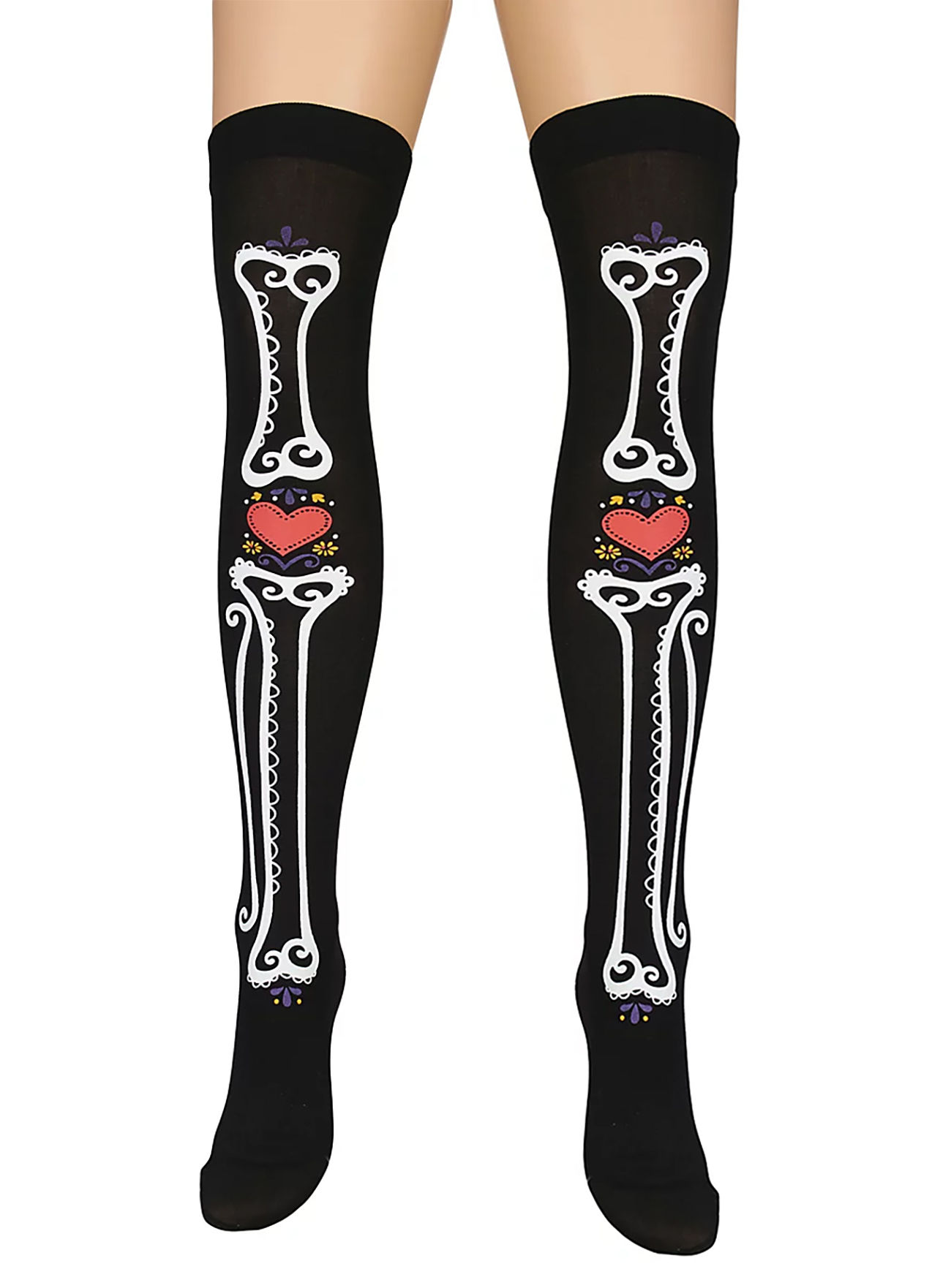 Dia de los Muertos Overknees