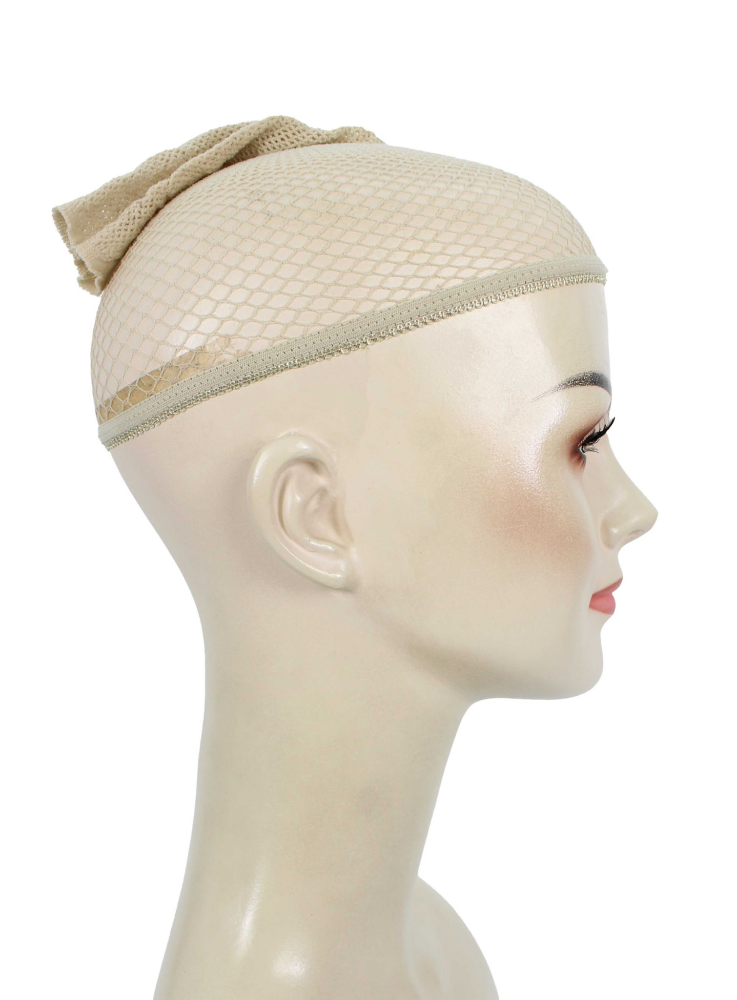 Haarnetz für Perücken beige