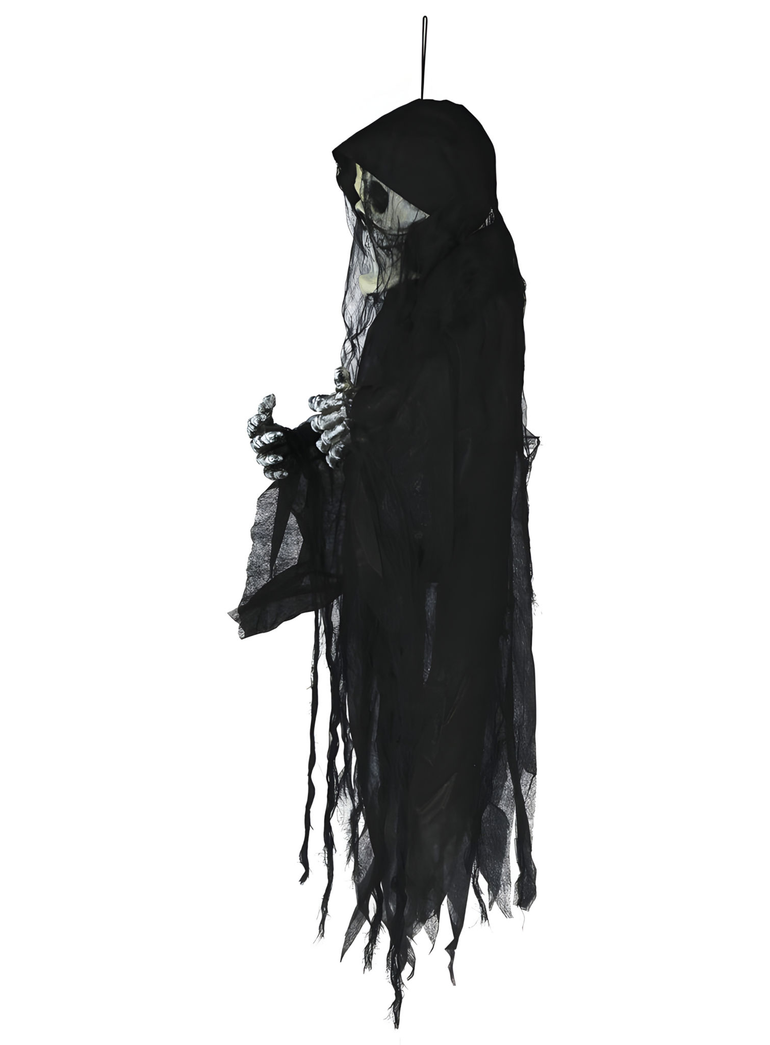 Skelett mit Licht, Sound & Bewegung – Hängedeko 120 cm