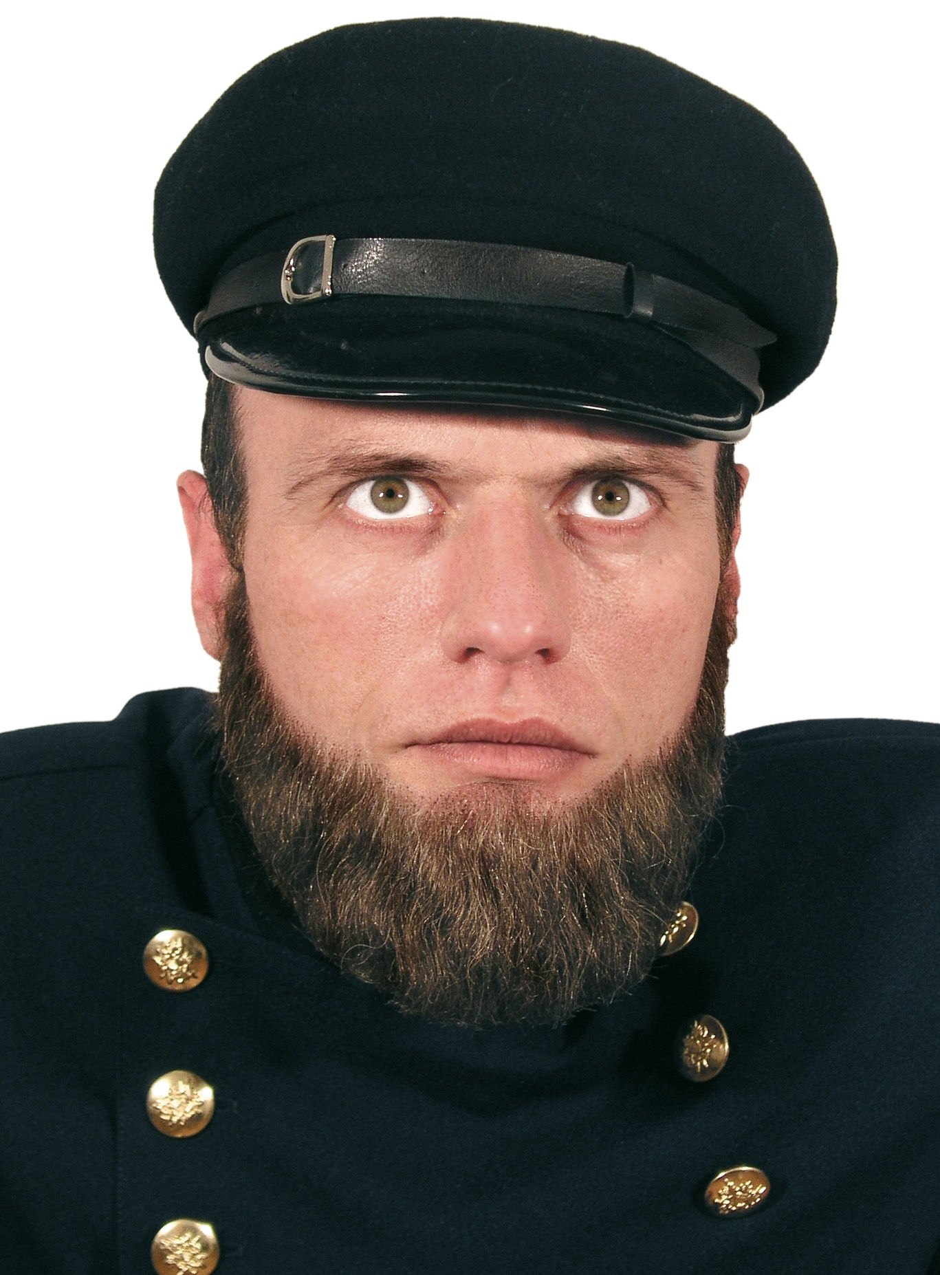 Vollbart Lincoln mit Echthaar Anteil
