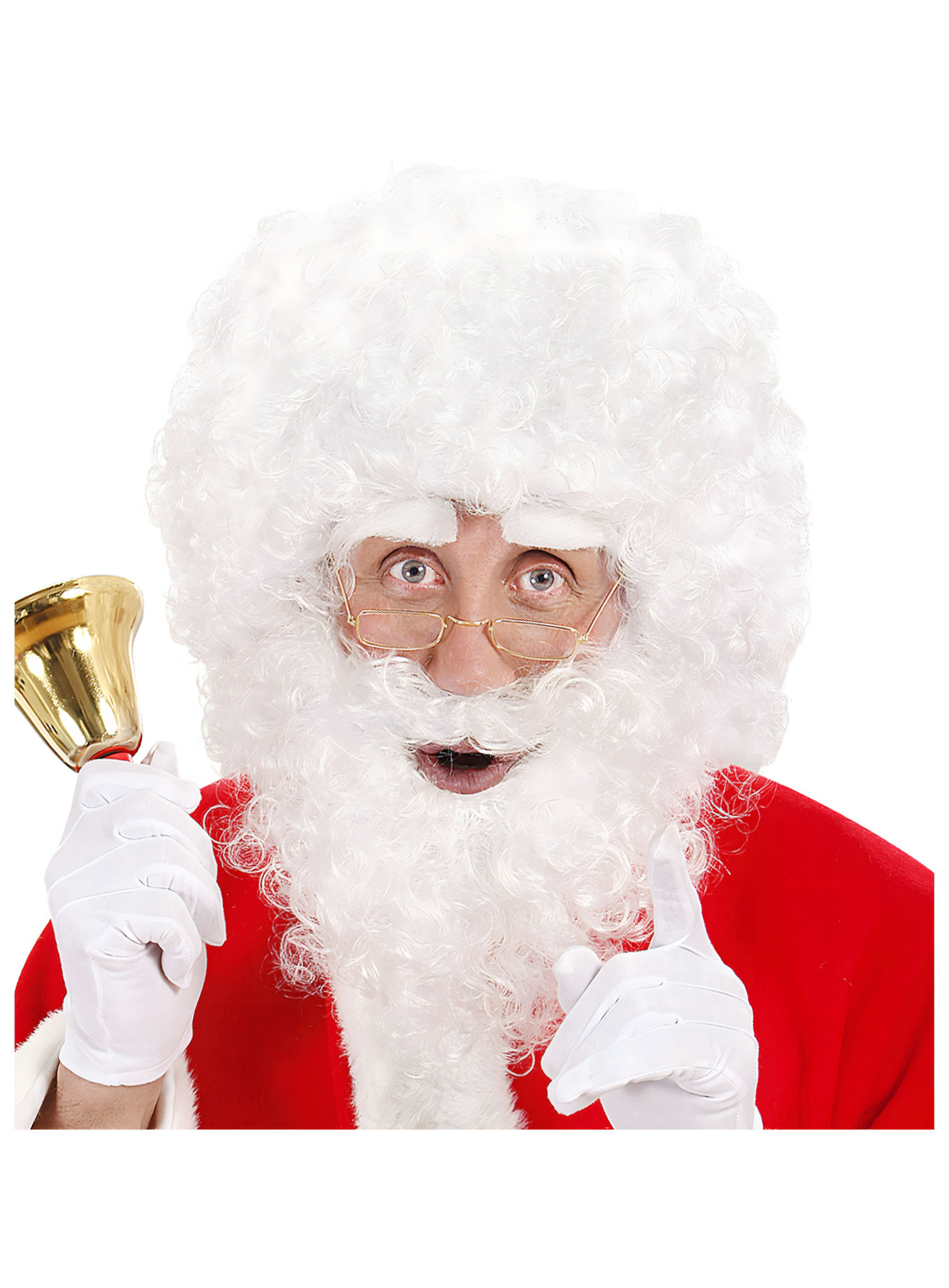 Kerstman-baard-pruikenset