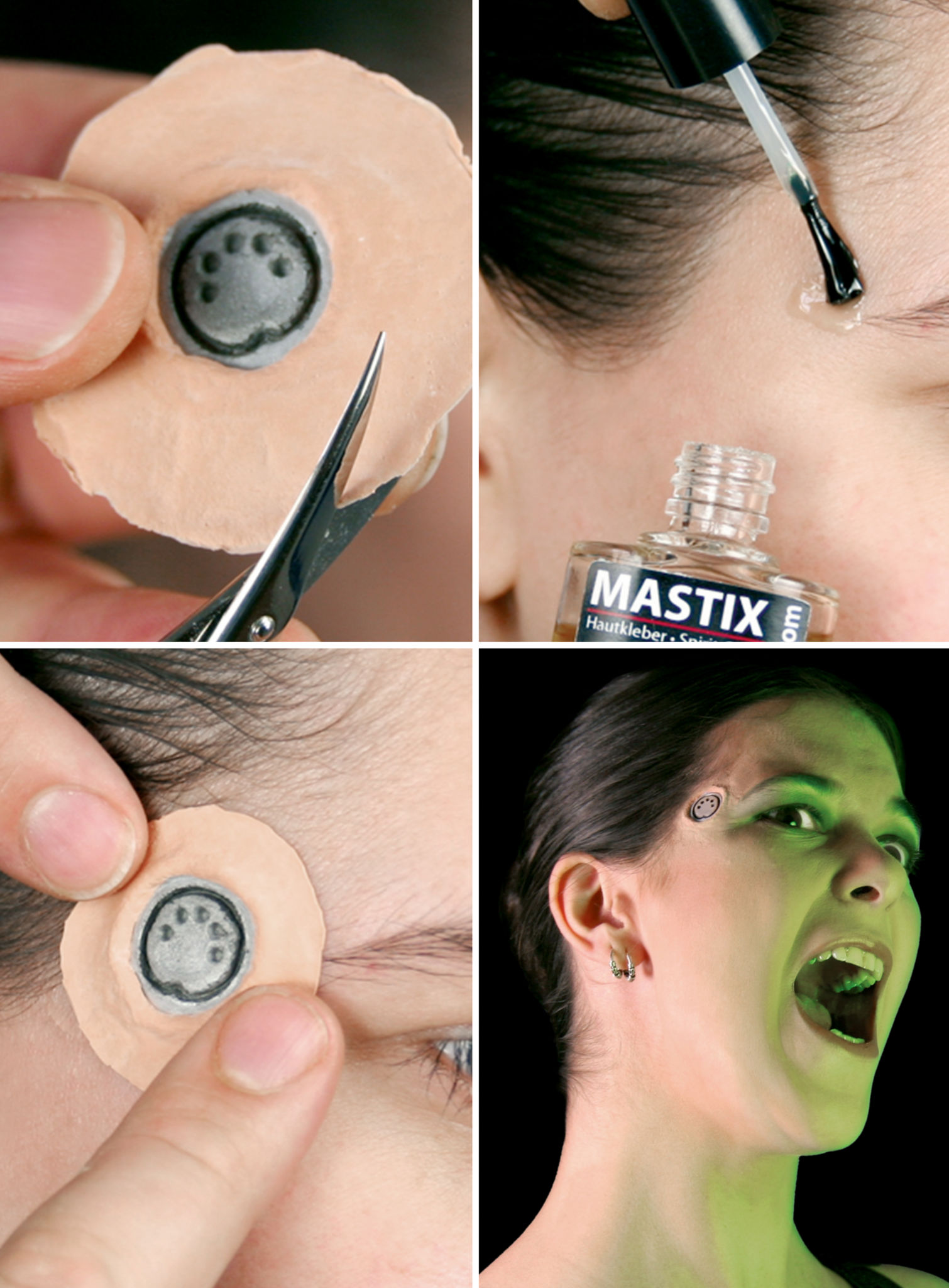 Cyberpunk Datenbuchsen Latexapplikation