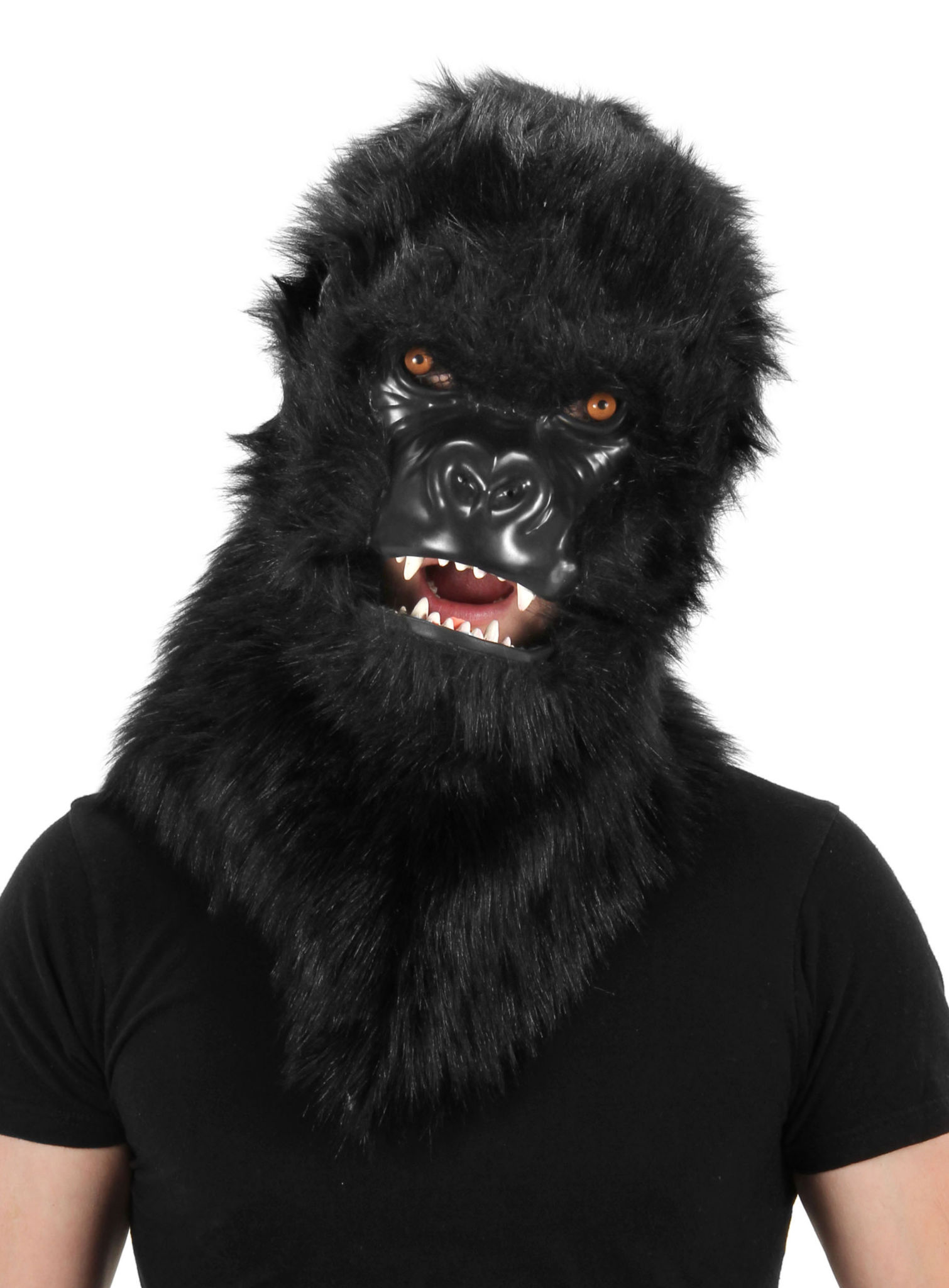 Gorilla Maske mit beweglichem Mund