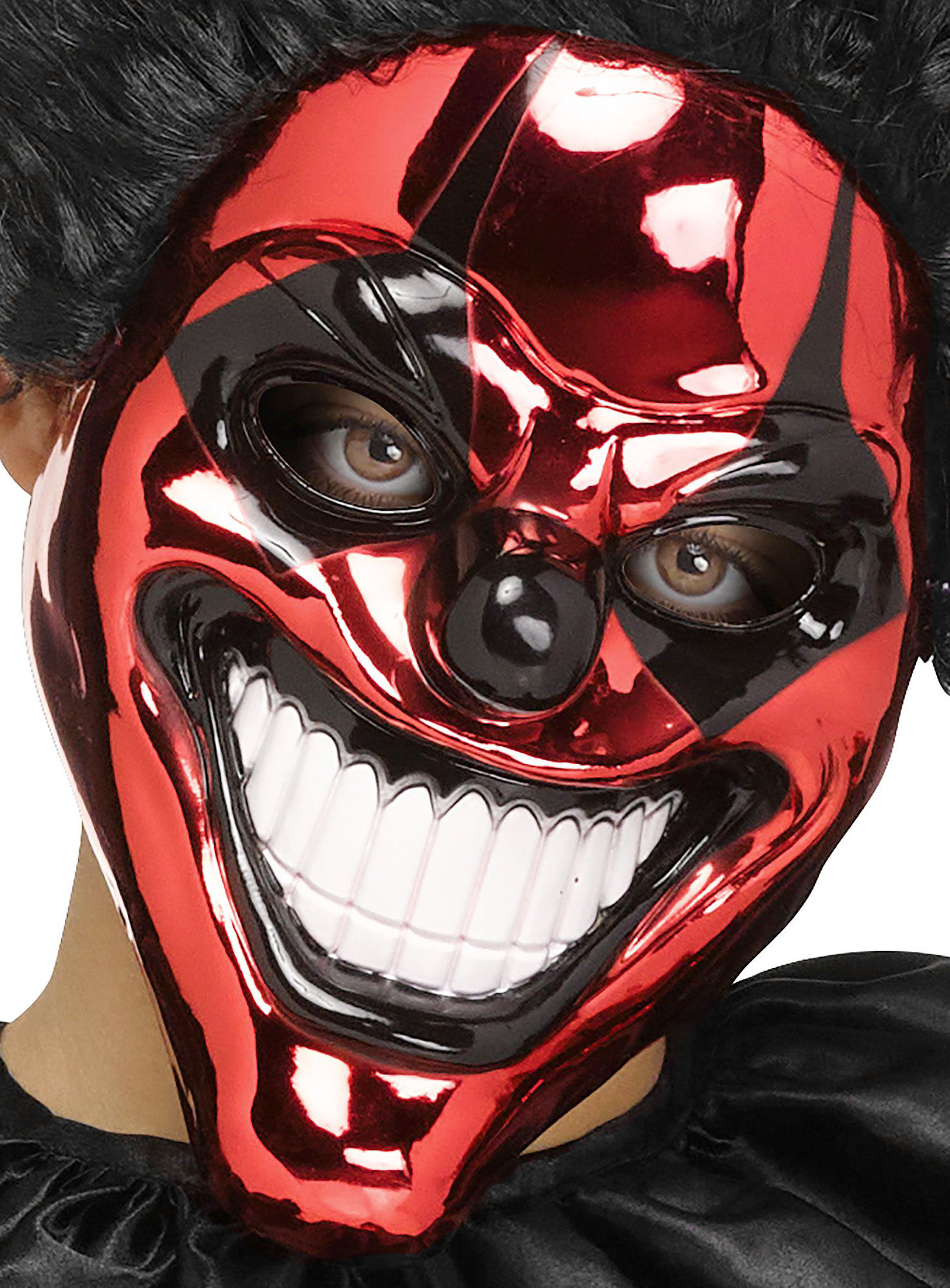 Hochglanz Horrorclown Kostüm für Kinder