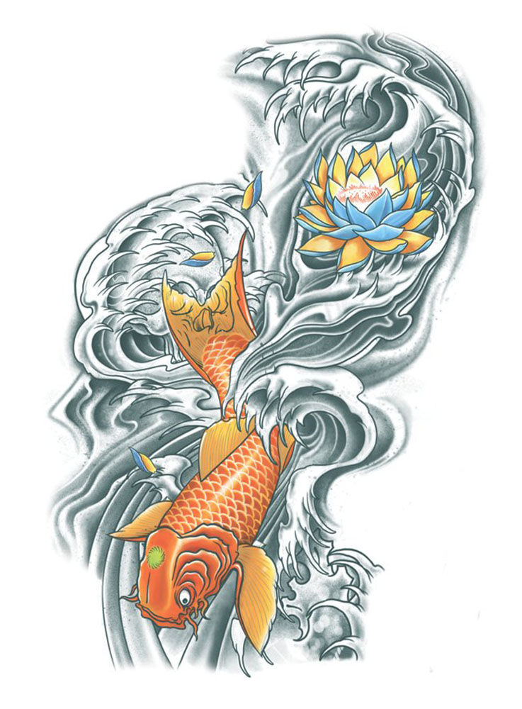 Koi Klebe-Tattoo XL