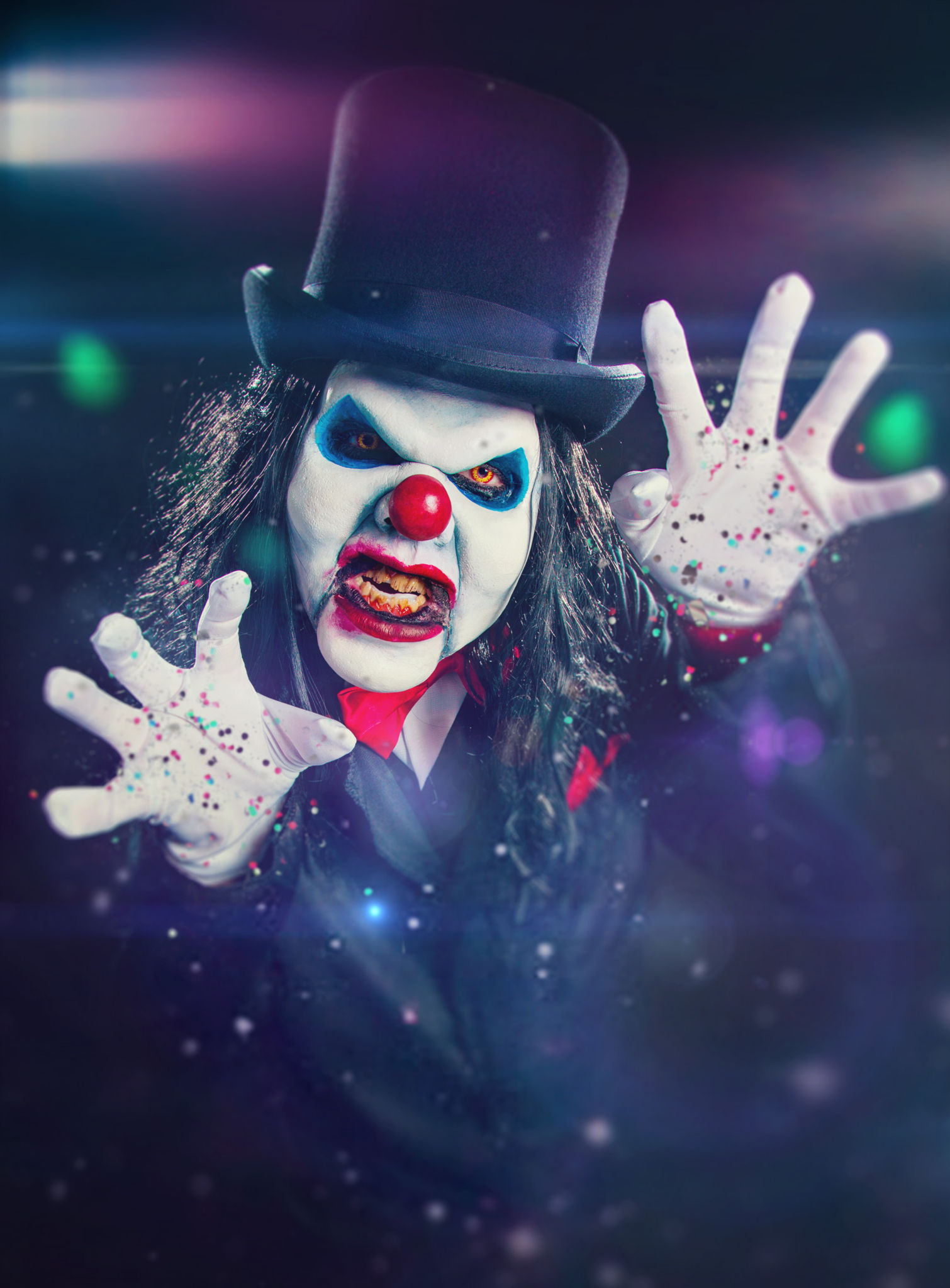 Special FX Horrorclown Maske aus Schaumlatex