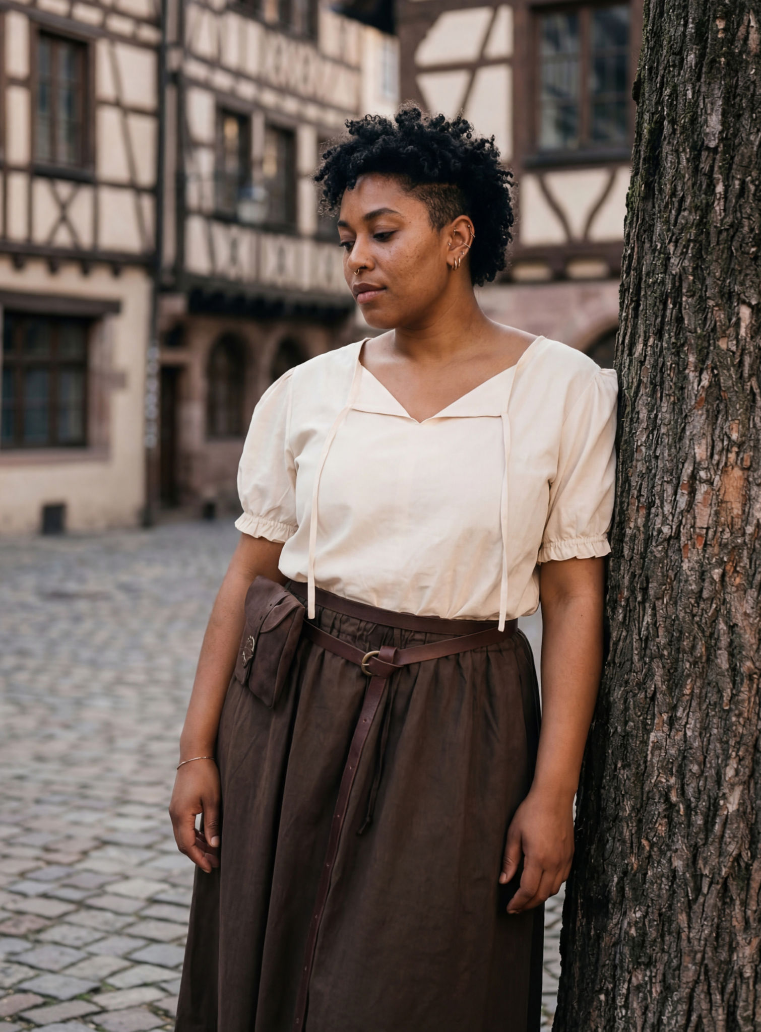 Mittelalter Bluse - Lilaia