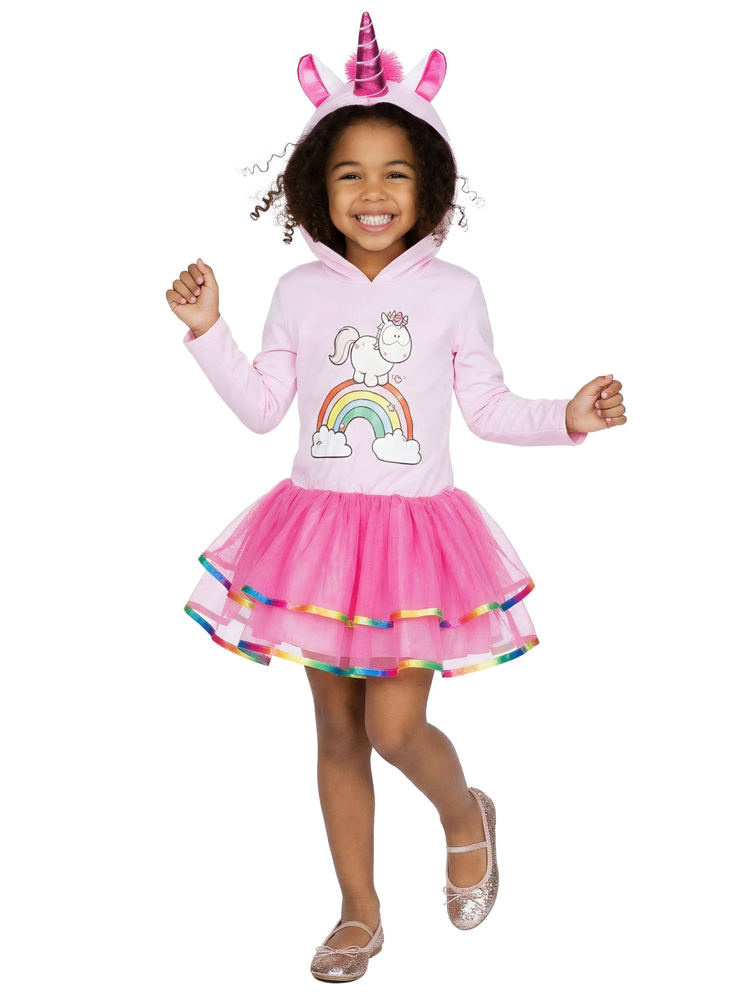 Einhorn Theodor Kapuzenkleid für Kinder
