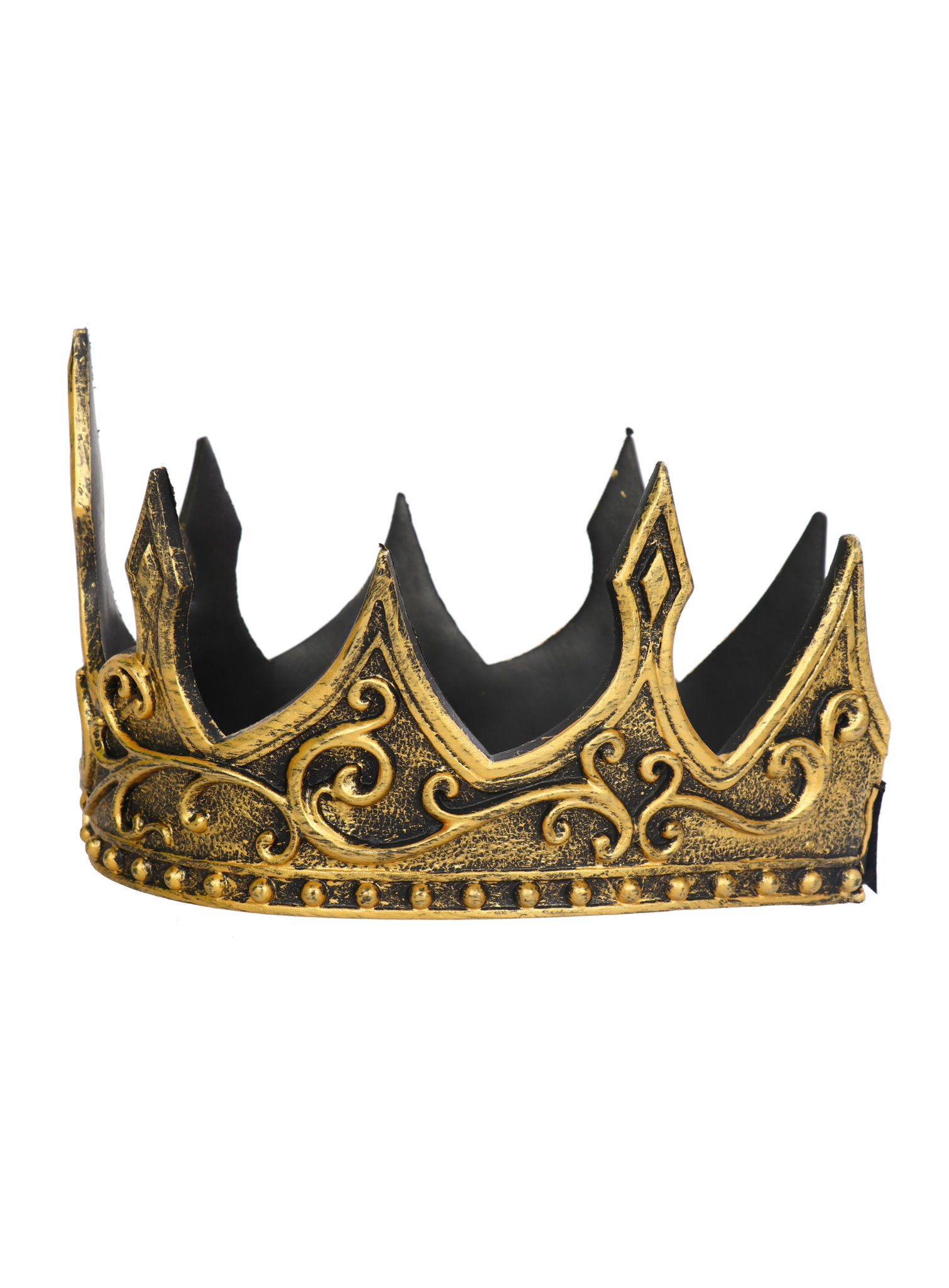 Fantasy Königskrone gold aus Gummischaum