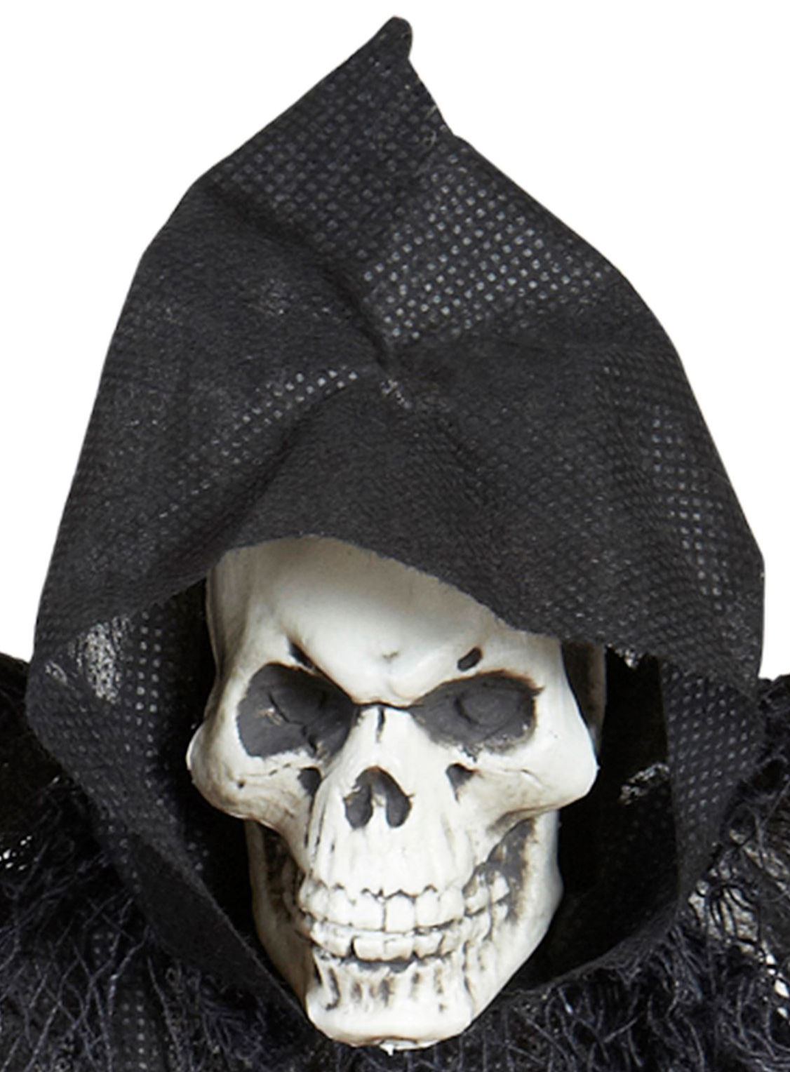 Schwarzer Todesengel im Kapuzenumhang – Halloweendeko 51 cm