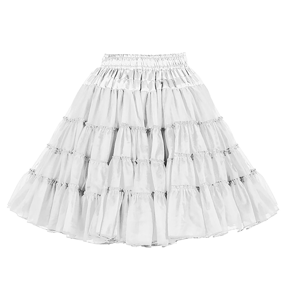 Petticoat Deluxe Wit 3-Laags